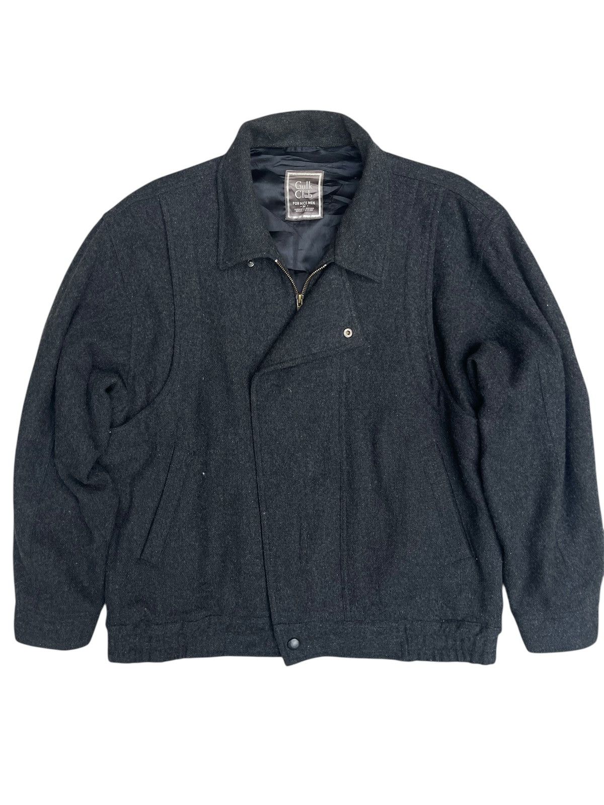 Issey Miyake Gulk Club Wool Zip Jacket Miyake-Inspired Form Snap Hem Size US M / EU 48-50 / 2 - 1 Thumbnail