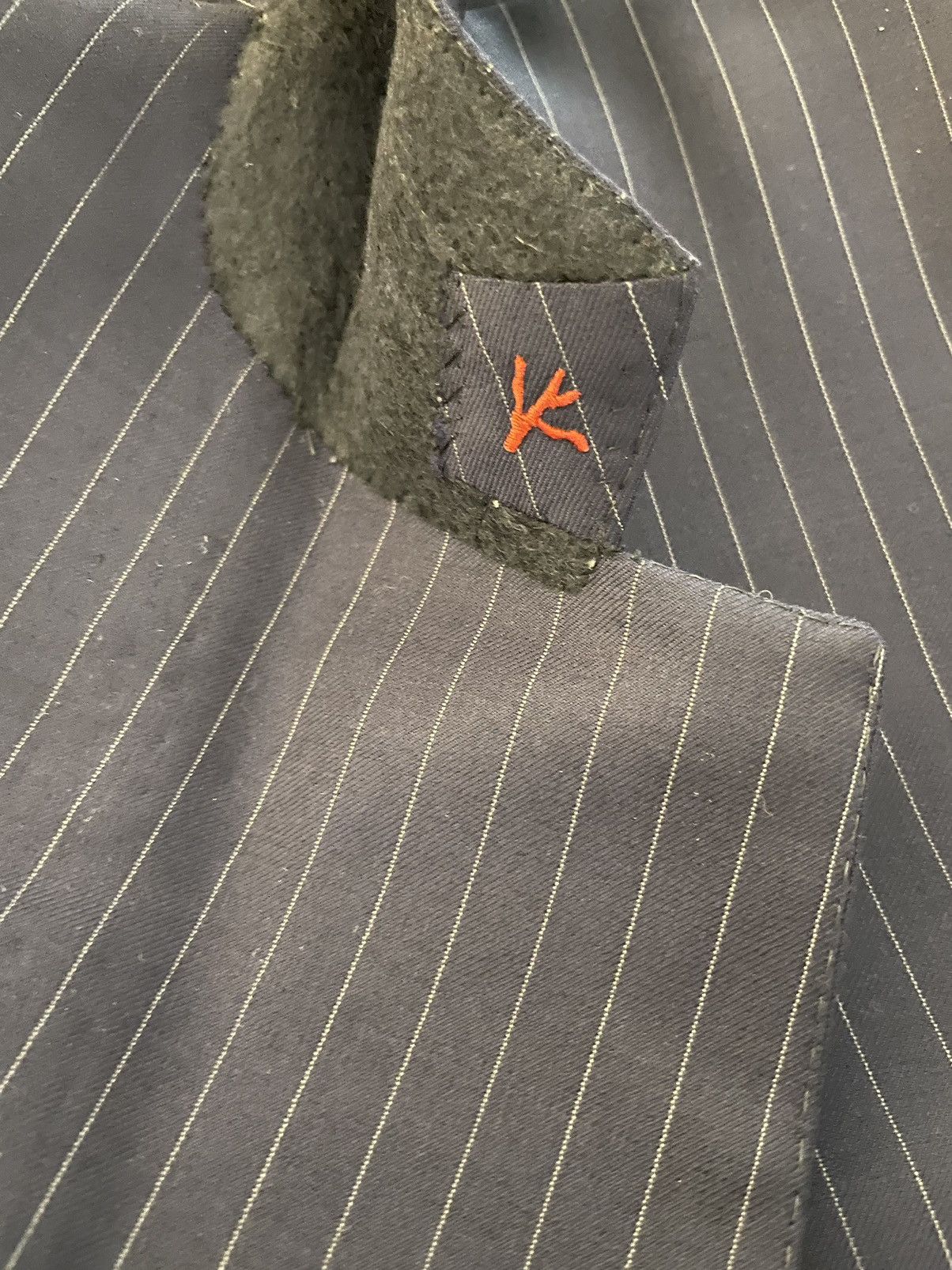 Isaia Base S Super 130’s Pinstripe Suit Jacket Size 42R - 9 Thumbnail