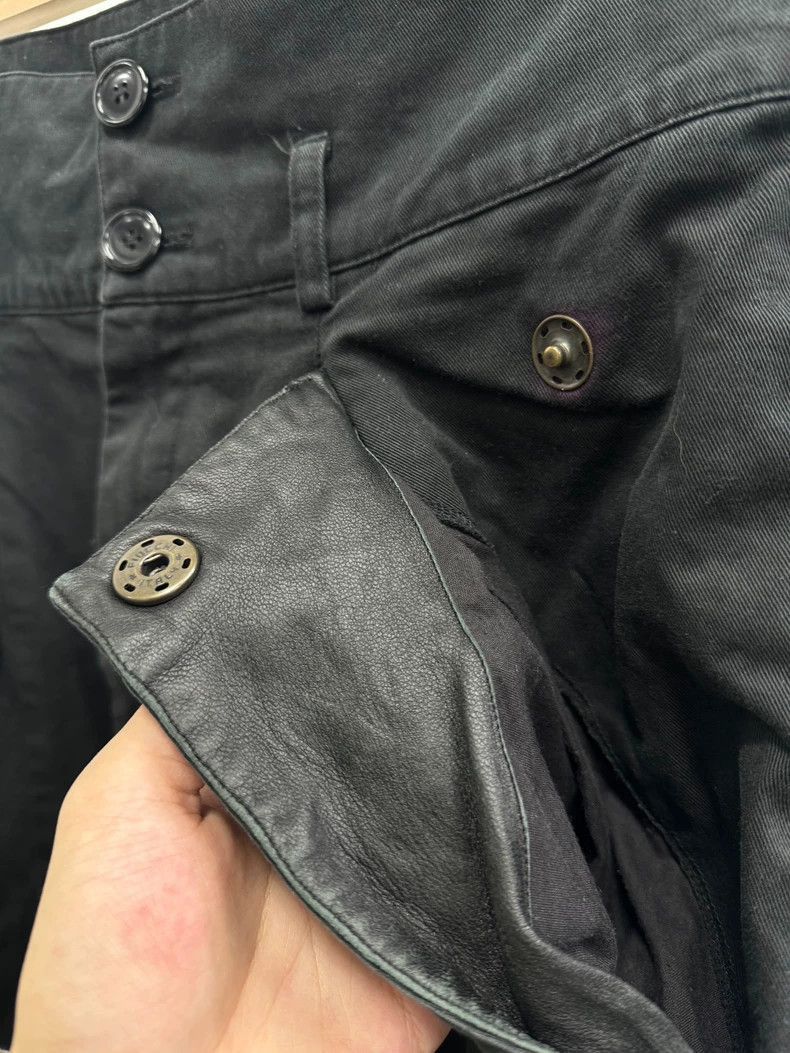 Raf Simons Raf simons Double waist snap-fit leather wide-leg trousers- Size US 30 / EU 46 - 3 Thumbnail
