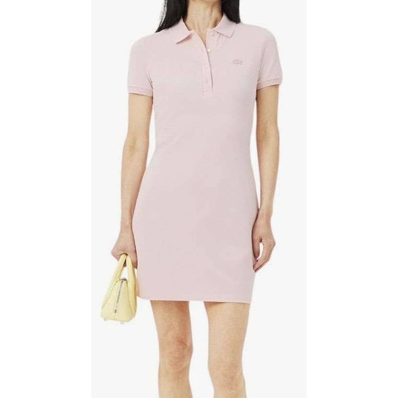 Lacoste Lacoste Women's Short Sleeve Slim Fit Stretch Dress NIDU, 4 Size S / US 4 / IT 40 - 1 Thumbnail