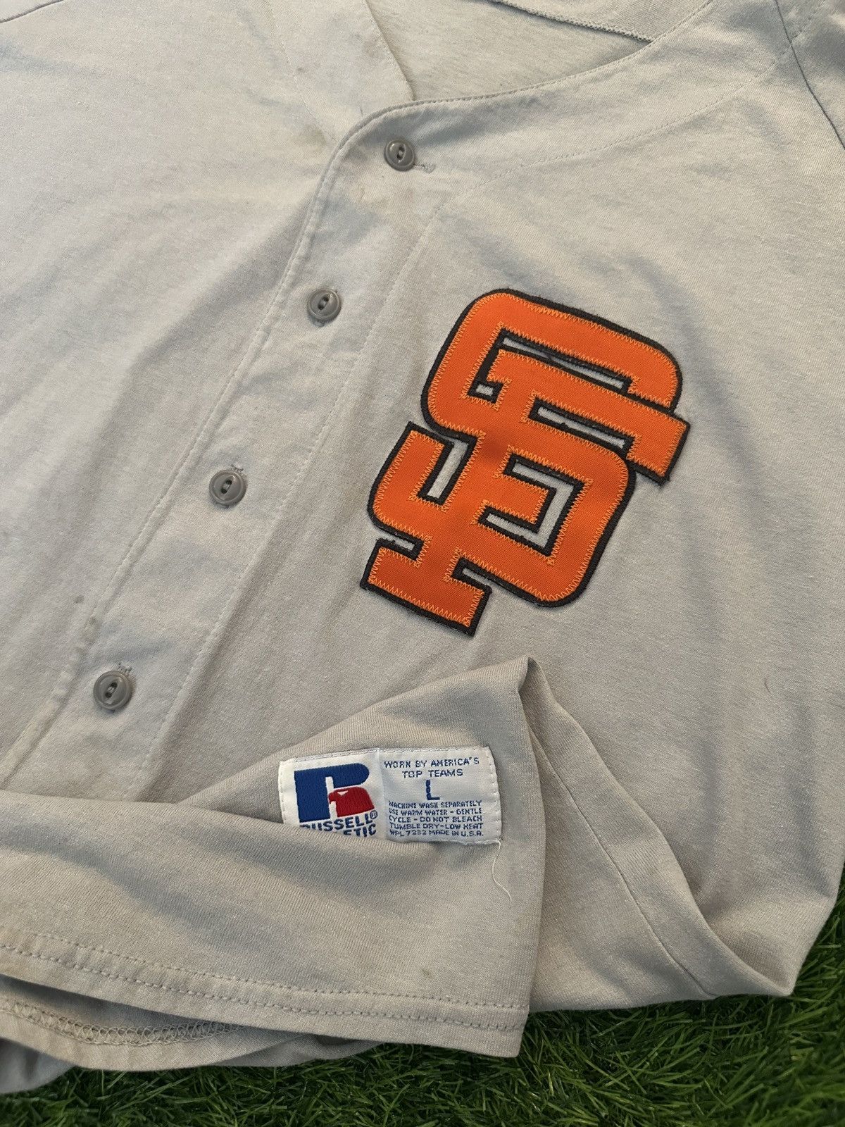 MLB Vintage mlb san Francisco giants russell jersey size Large Size US L / EU 52-54 / 3 - 3 Thumbnail