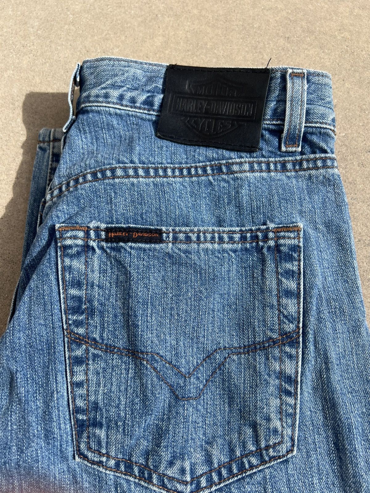 Harley Davidson × Vintage Harley Davidson Denim 32x34 Size US 32 / EU 48 - 4 Thumbnail