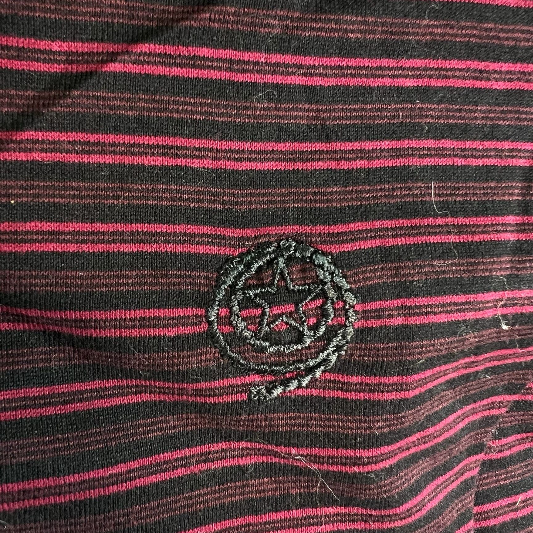Wrangler Wrangler George Strait Cowboy Cut Polo Shirt Mens Size L Maroon Striped Activewear Size US L / EU 52-54 / 3 - 6 Thumbnail