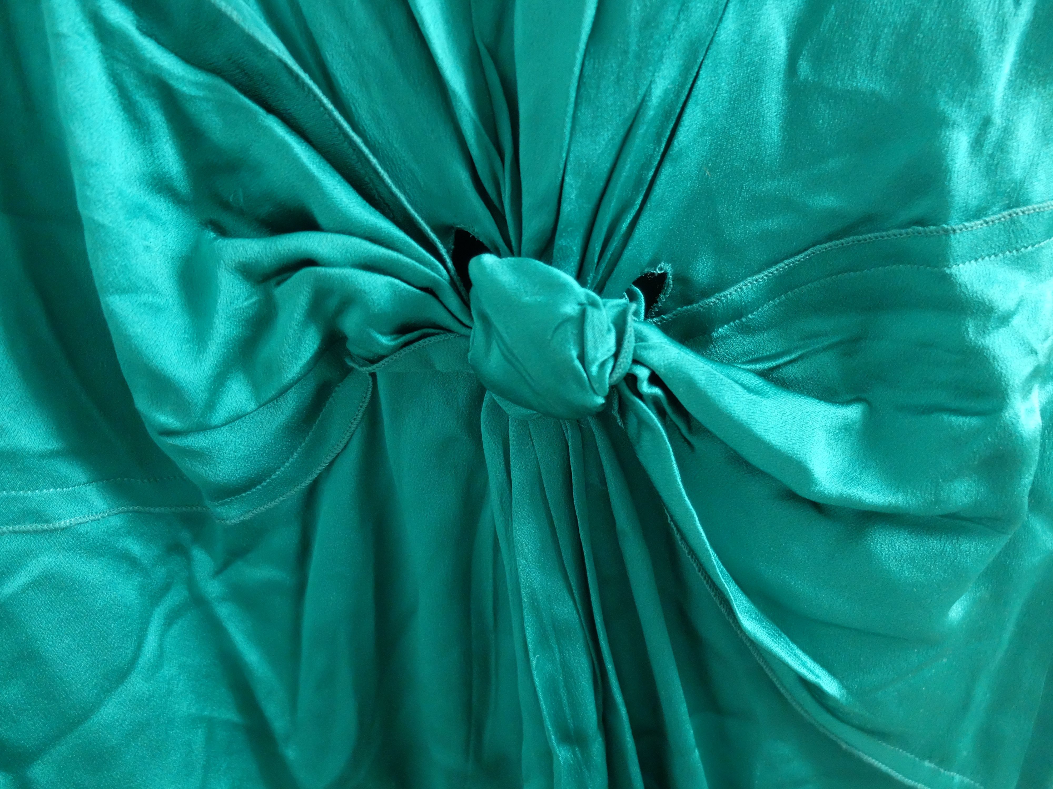Alberta Ferretti Emerald Green Party Dress 6 Size M / US 6-8 / IT 42-44 - 2 Thumbnail