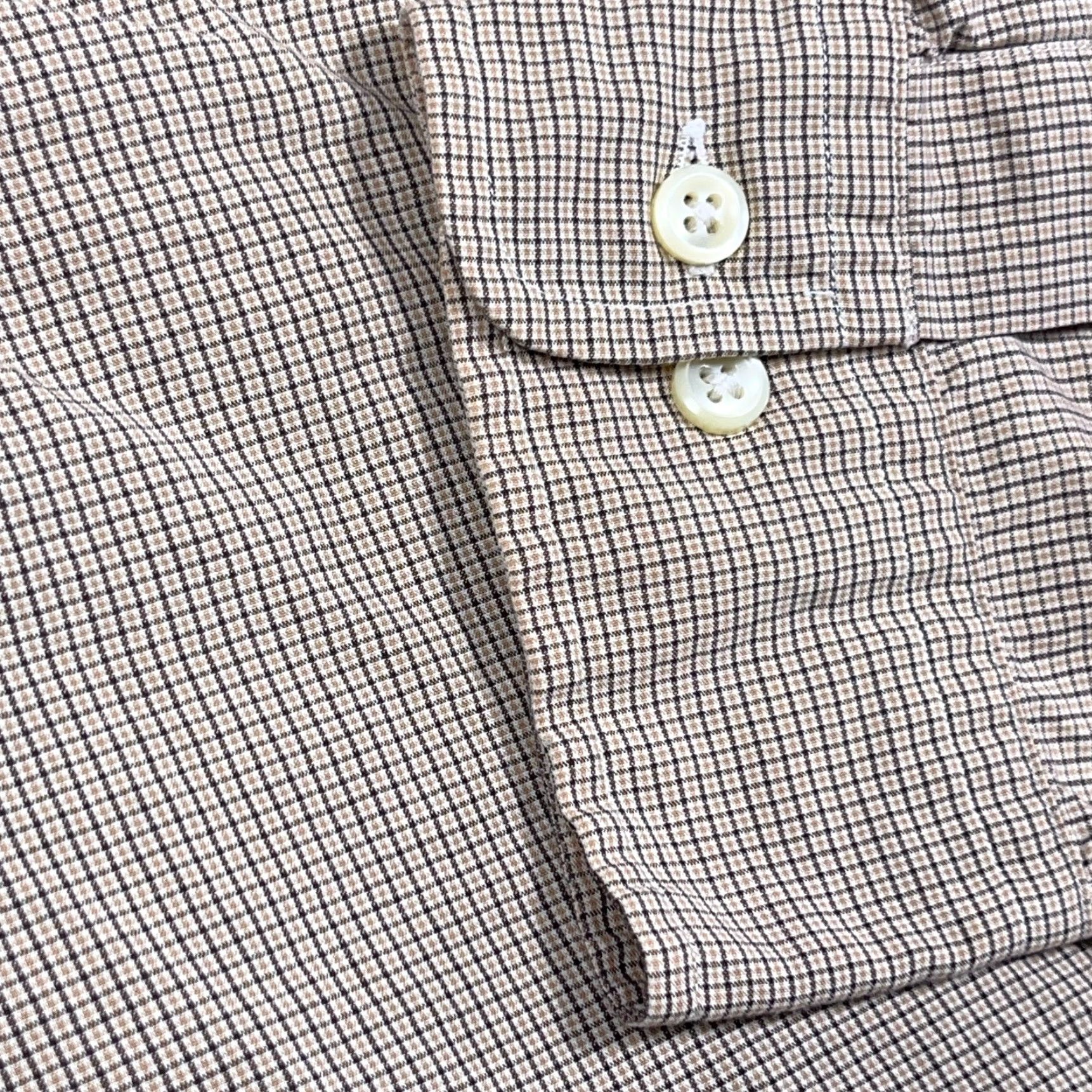 Ralph Lauren Ralph Lauren Shirt Men Adult Large Brown Plaid Button-Up Size 42R - 7 Thumbnail