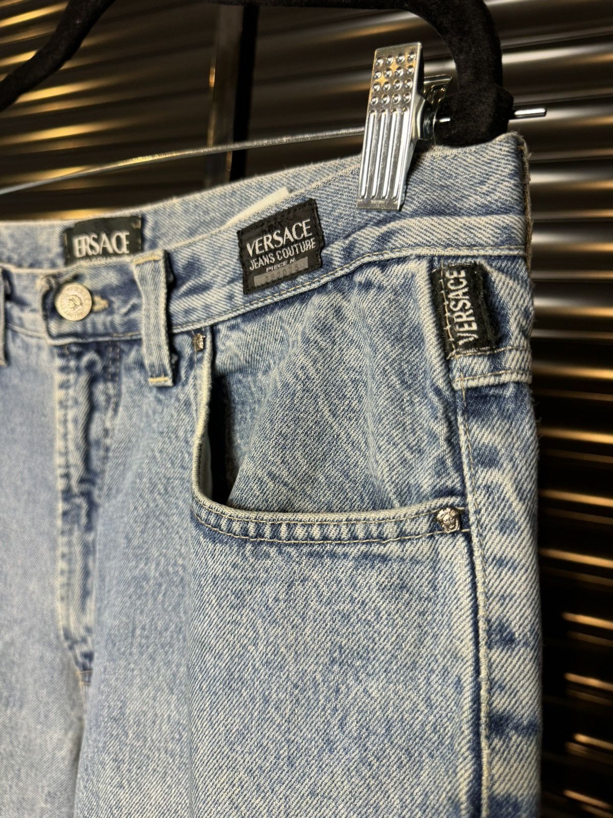 Versace Jeans Couture Vintage 90s Versace Jeans Couture Denim - 34 Size US 33 - 6 Thumbnail