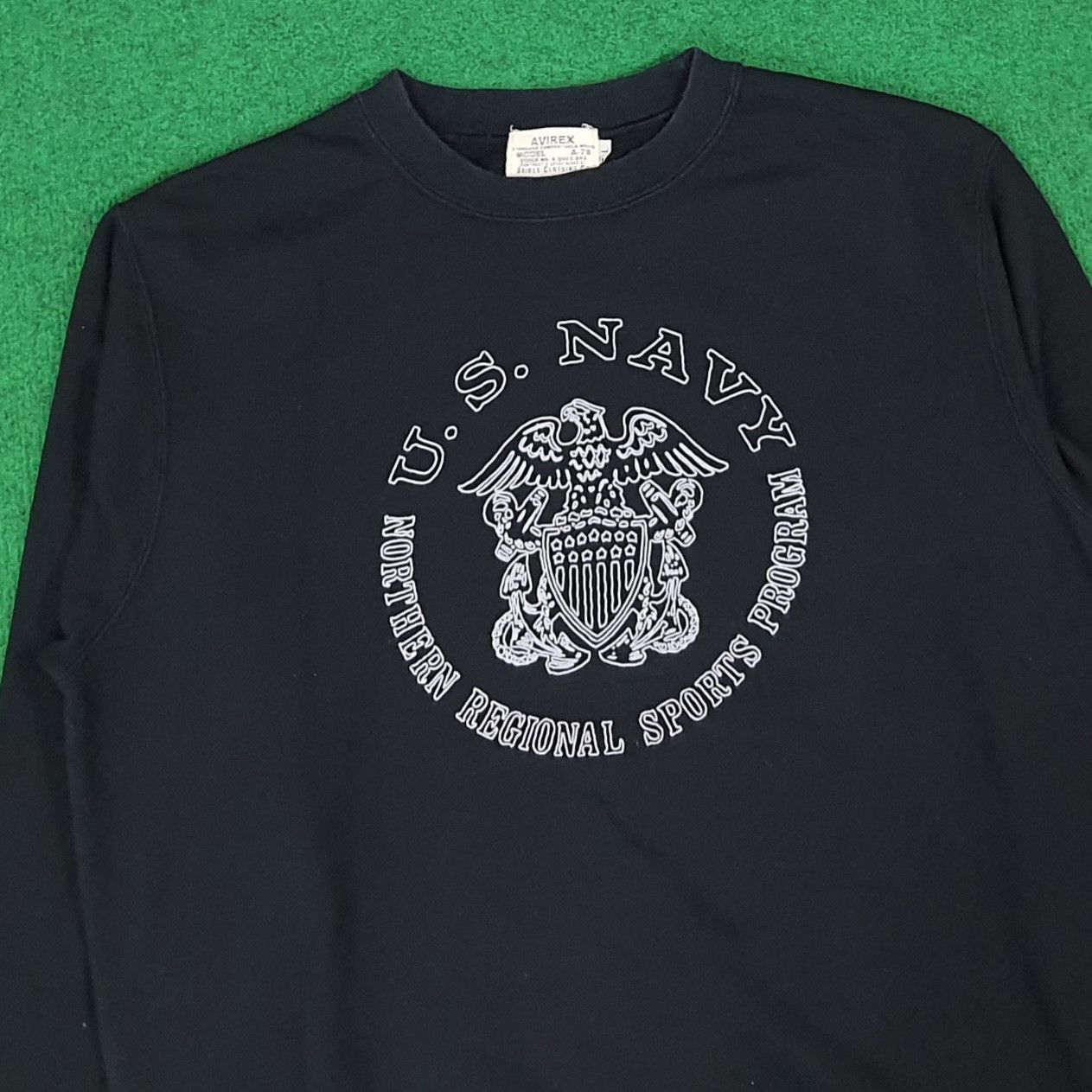 Avirex Vintage 90s Avirex US Navy Sweatshirt C277N7 Size US M / EU 48-50 / 2 - 2 Thumbnail