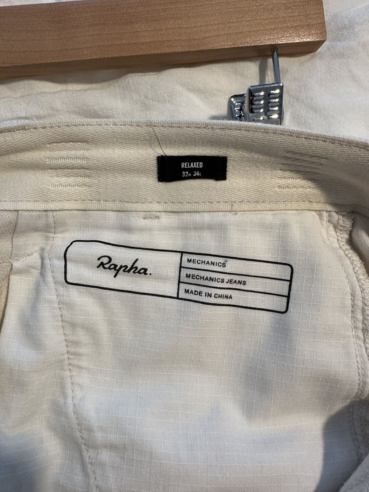 Rapha Rapha Mechanics Denim - Cone Mills Off-White Size US 32 / EU 48 - 5 Thumbnail
