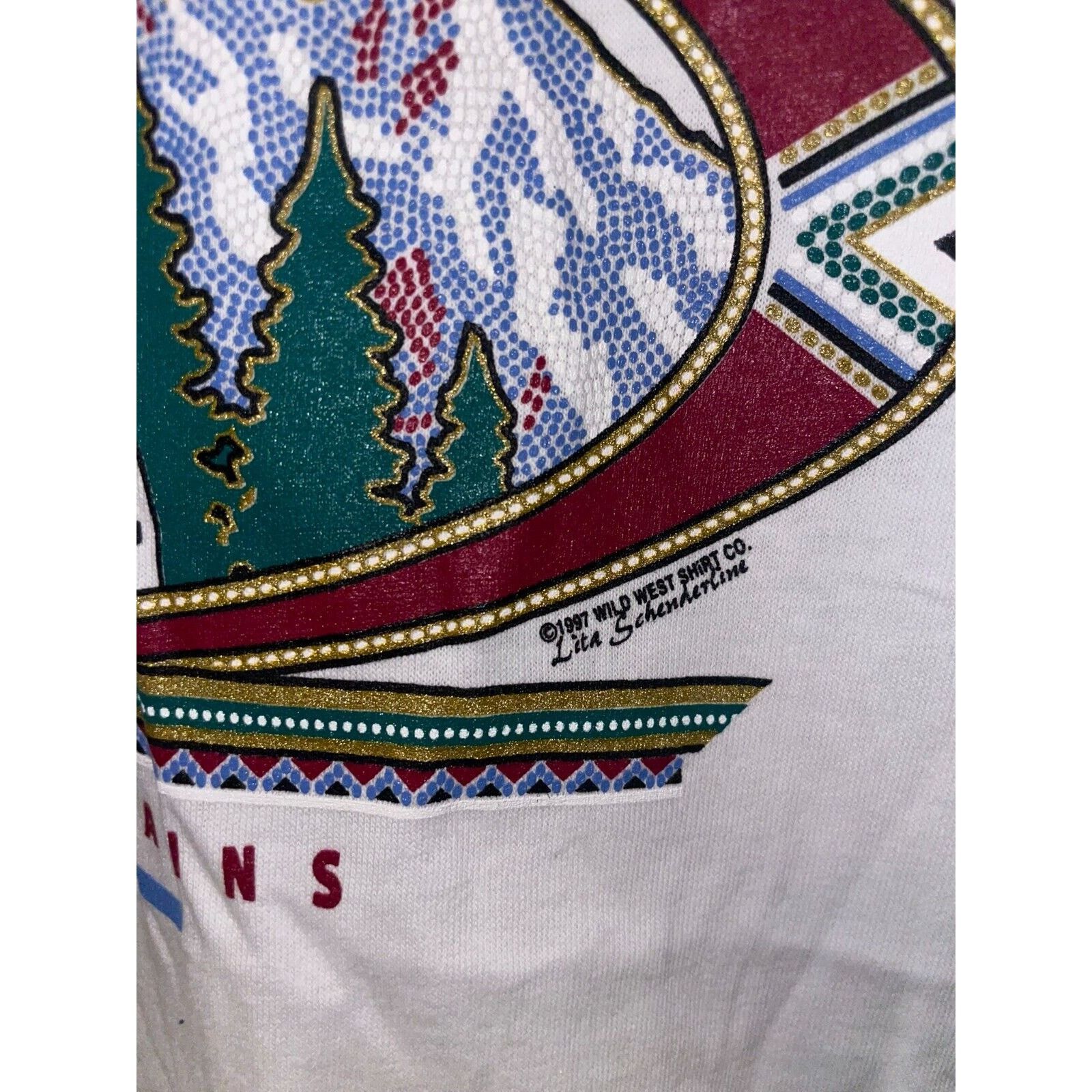 Vintage Vintage Montana Rocky Mountains Tank Shirt White VTG 1997 L Size US L / EU 52-54 / 3 - 6 Thumbnail