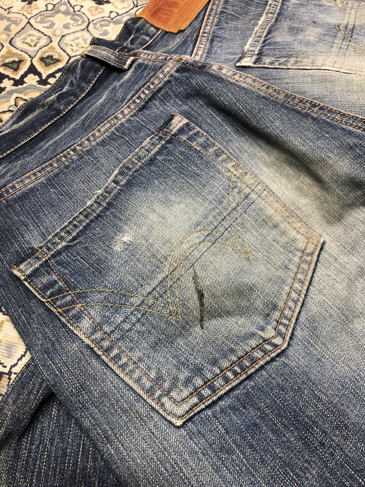 WIDE LEG BAGGY EDWIN SELVEDGE DENIM