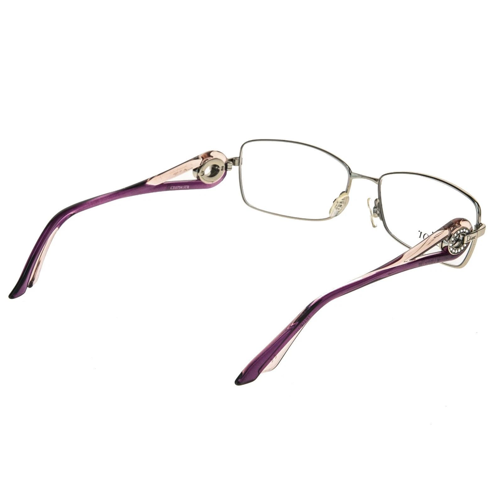 Christian Dior Monsieur CHRISTIAN DIOR CD3754 3754 VOLUTE Silver Square Eyeglasses Size ONE SIZE - 10 Thumbnail