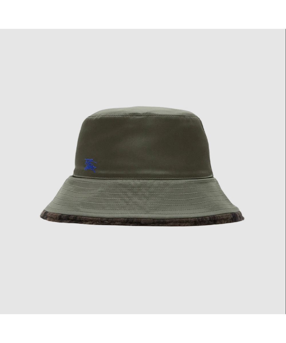 Burberry BURBERRY green brown nylon check reversible bucket hat Size ONE SIZE - 1 Thumbnail