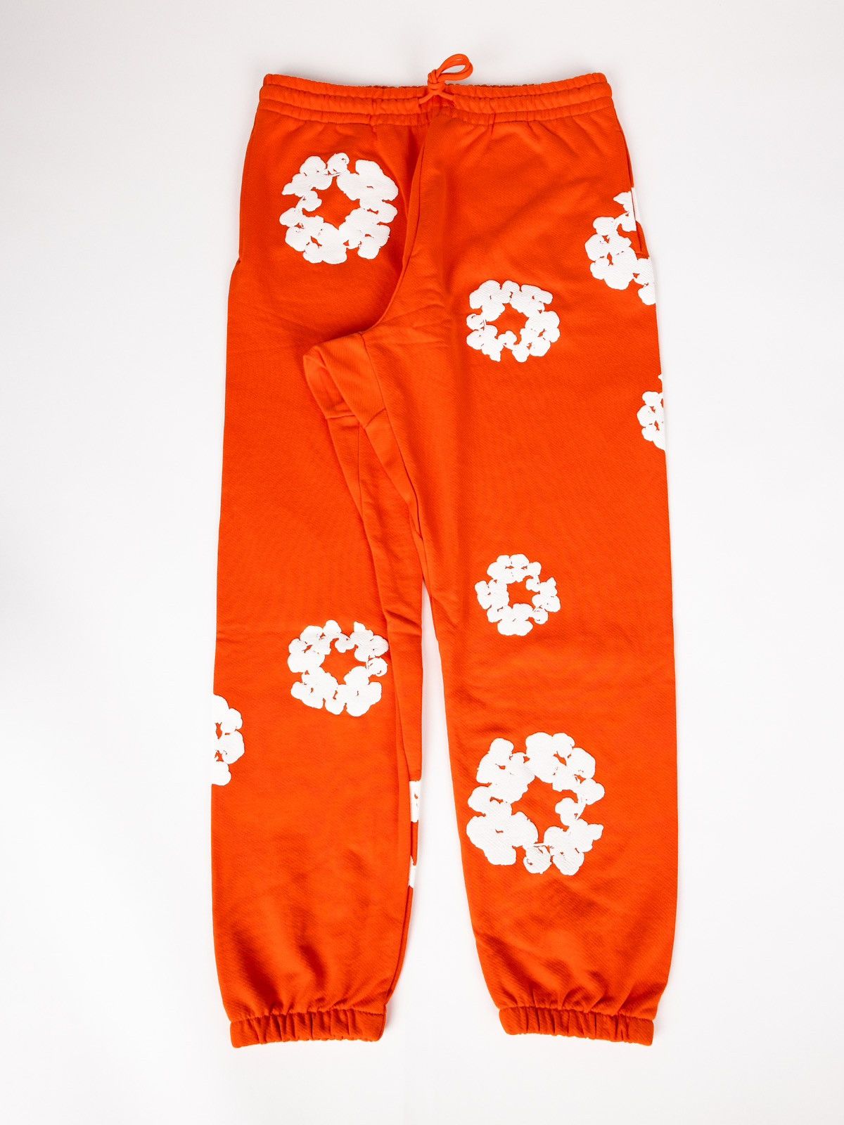 image of Denim Tears Cotton Wreath Orange Sweatpants, Men's (Size 34)