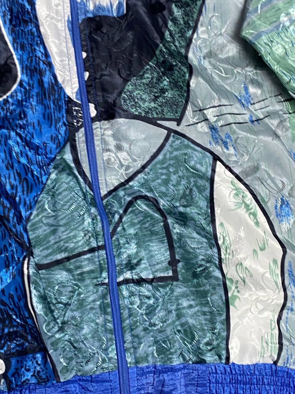 Vintage Vintage 90s Resort Bay Abstract Picasso Windbreaker Jacket S Size US S / EU 44-46 / 1 - 7 Thumbnail