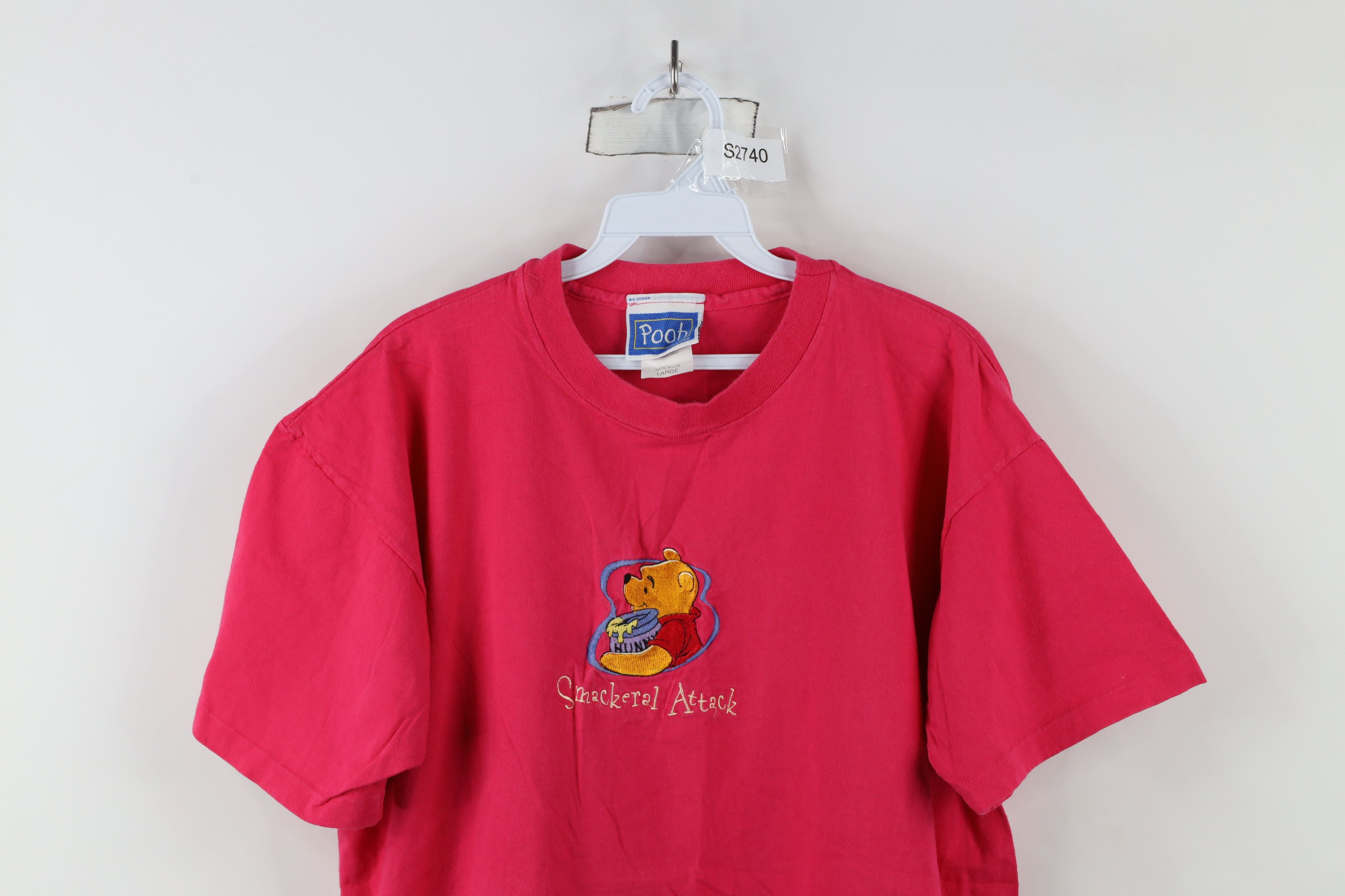 Disney × Vintage Vintage 90s Disney Winnie the Pooh Smackeral Attack T-Shirt Size L / US 10 / IT 46 - 2 Thumbnail