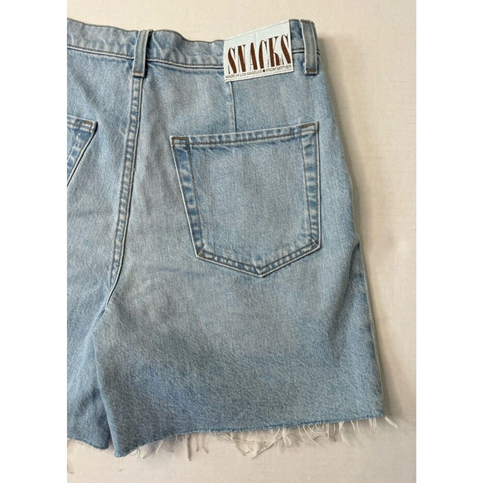 MOTHER Mother SNACKS Fun Dip Double Pleated Short Fray Shorts Sz 27 Size 27" / US 4 / IT 40 - 8 Thumbnail