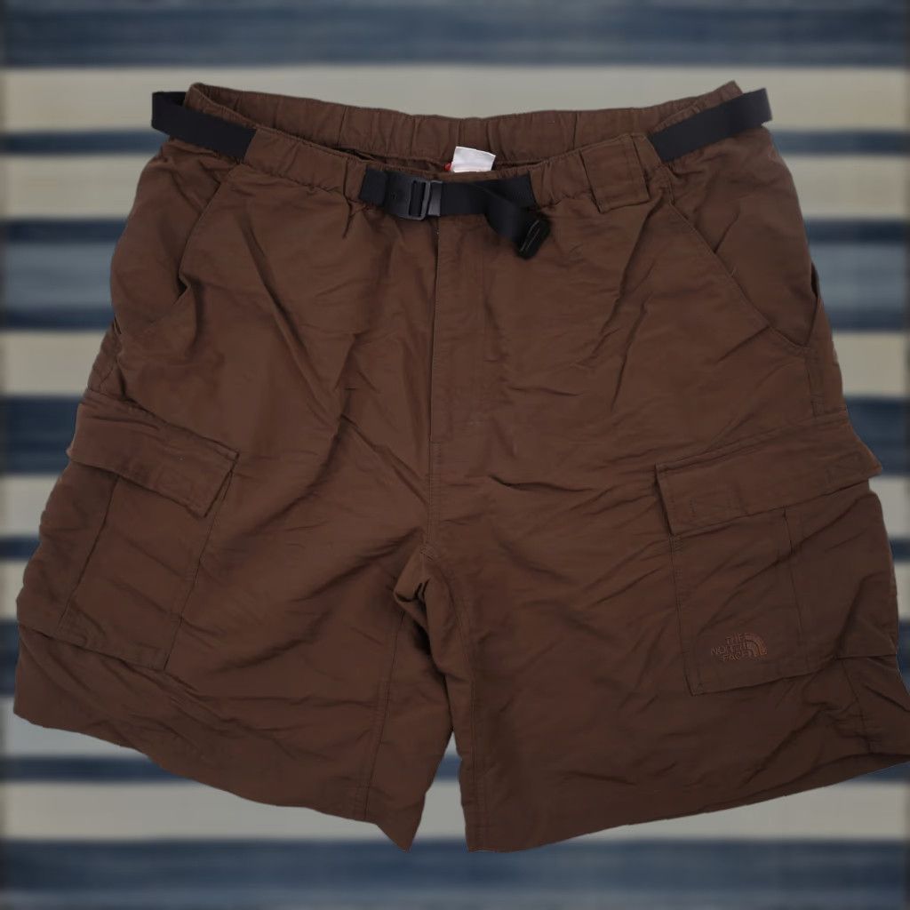 The North Face VINTAGE The North Face Mens XL Belted Adventure Shorts Brown Size US 36 / EU 52 - 1 Thumbnail