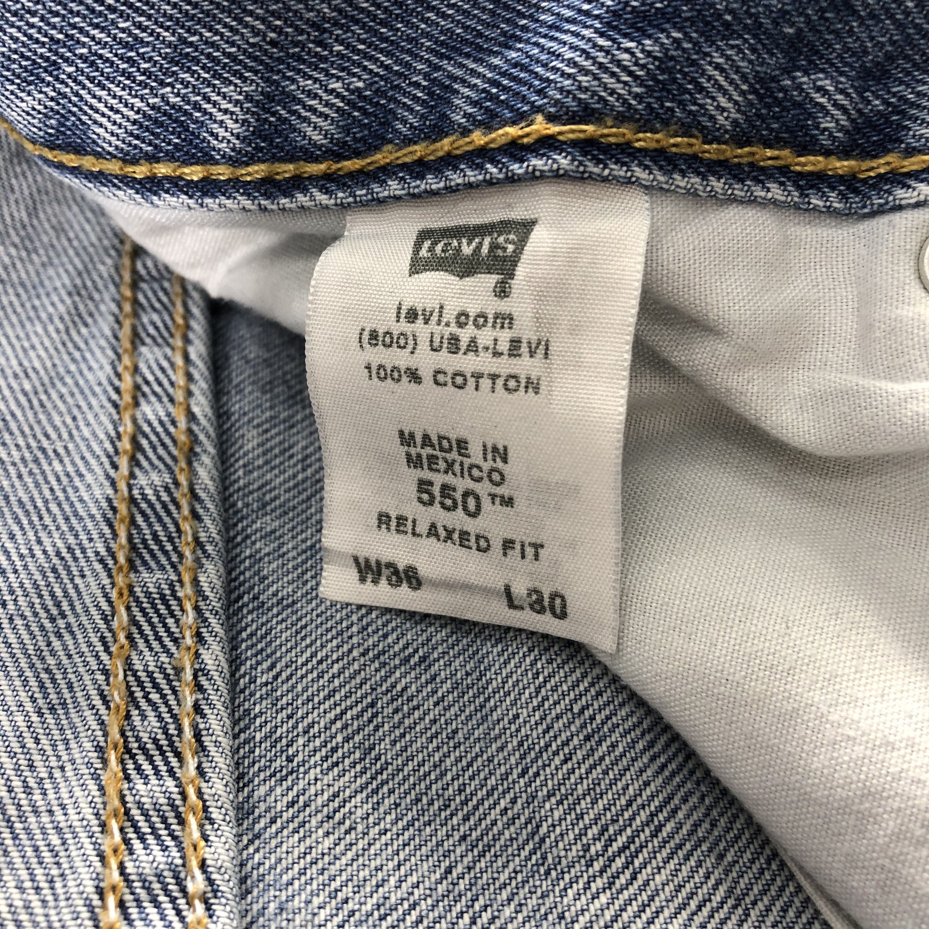 Levi's Vintage Levis 550 Jeans Relaxed Fit Denim KJ1023 Size US 36 / EU 52 - 14 Thumbnail