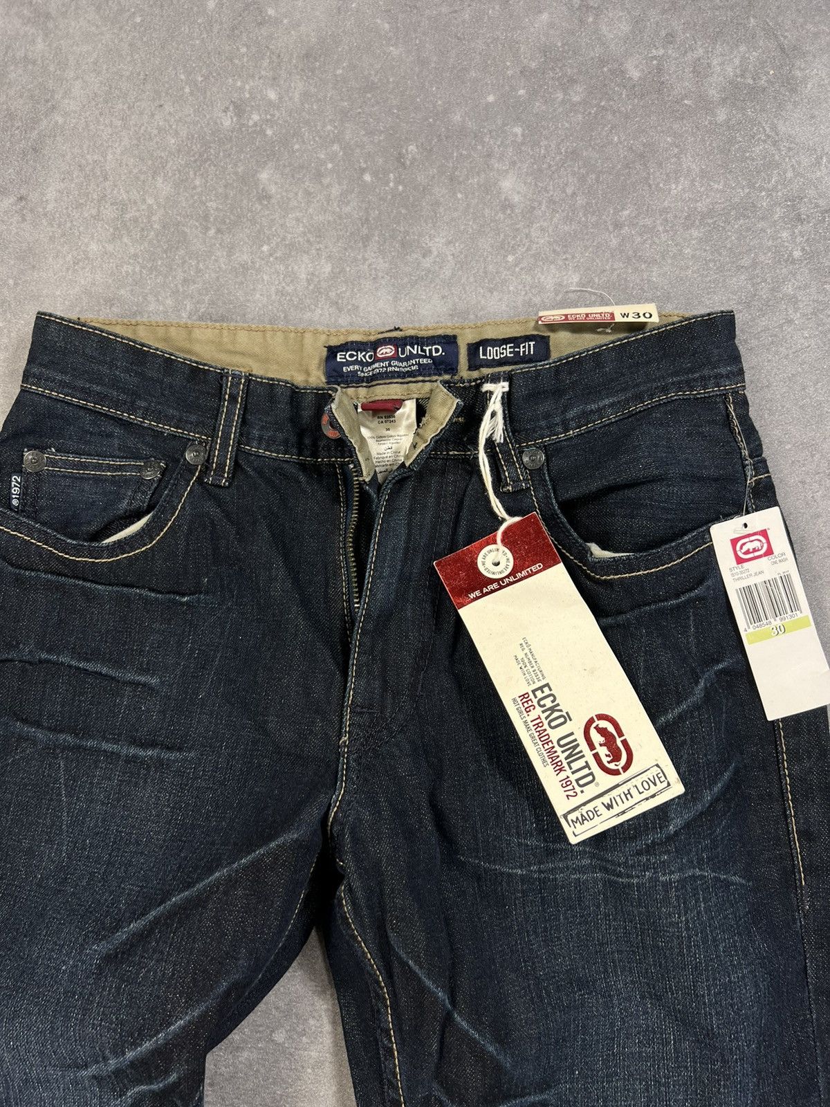Ecko Unltd. × Vintage Vintage Y2k Ecko Unltd. Loose Fit Denim Pants 00s Grunge Size US 30 / EU 46 - 8 Thumbnail