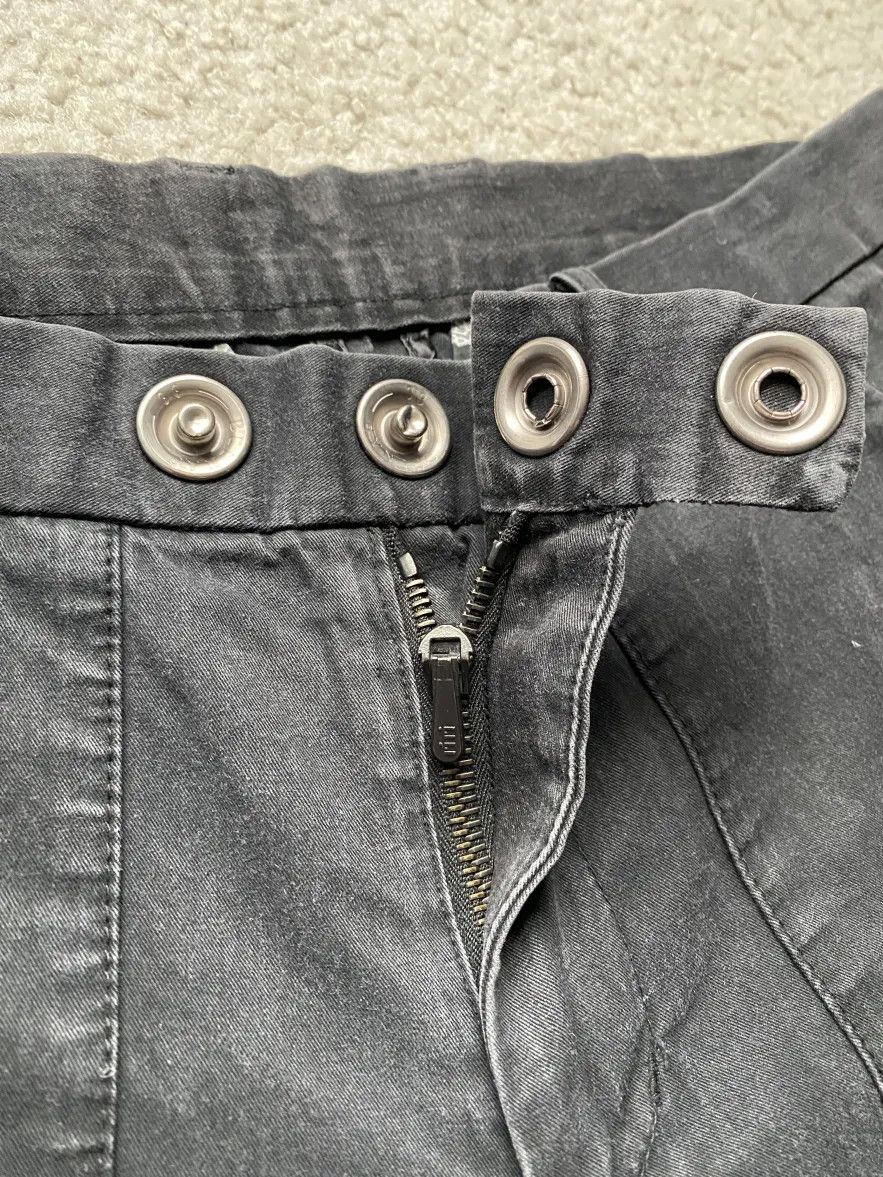 Number (N)ine S/S 04 Number Nine Multi-zip Black Slim Cut Cargo Pants Size US 31 - 5 Thumbnail