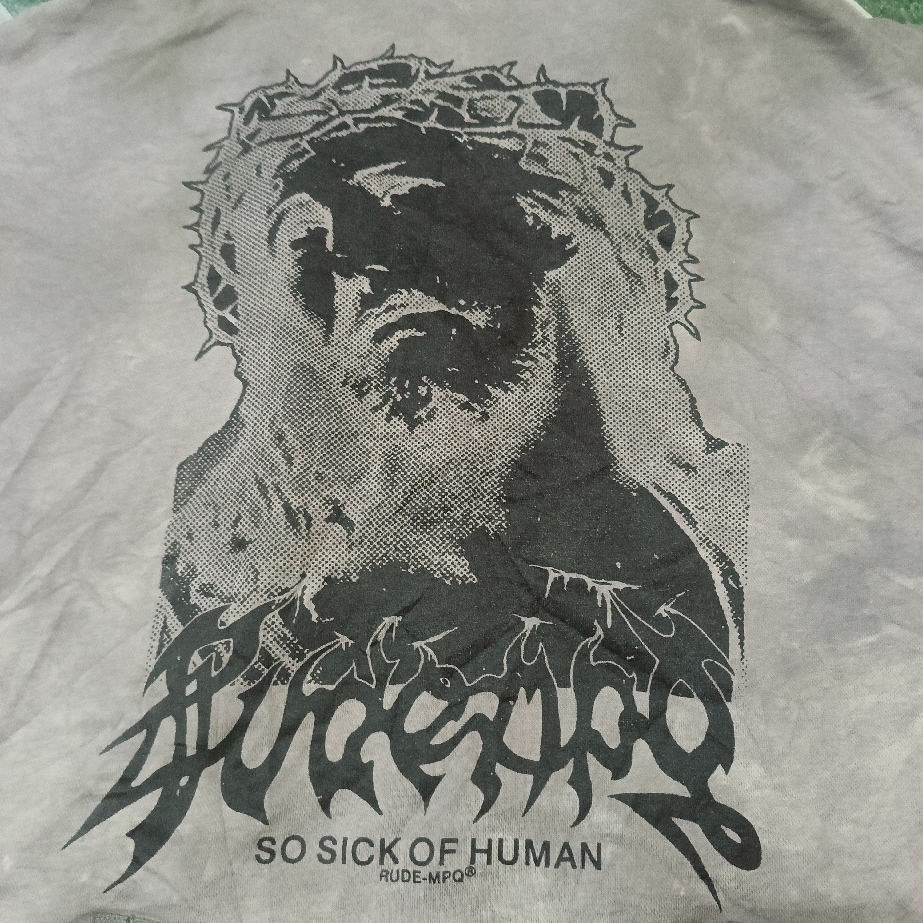 The GV Gallery MPQ by Kaizu Rude Mpq so sick of Human distressed hoodie Size US L / EU 52-54 / 3 - 16 Thumbnail