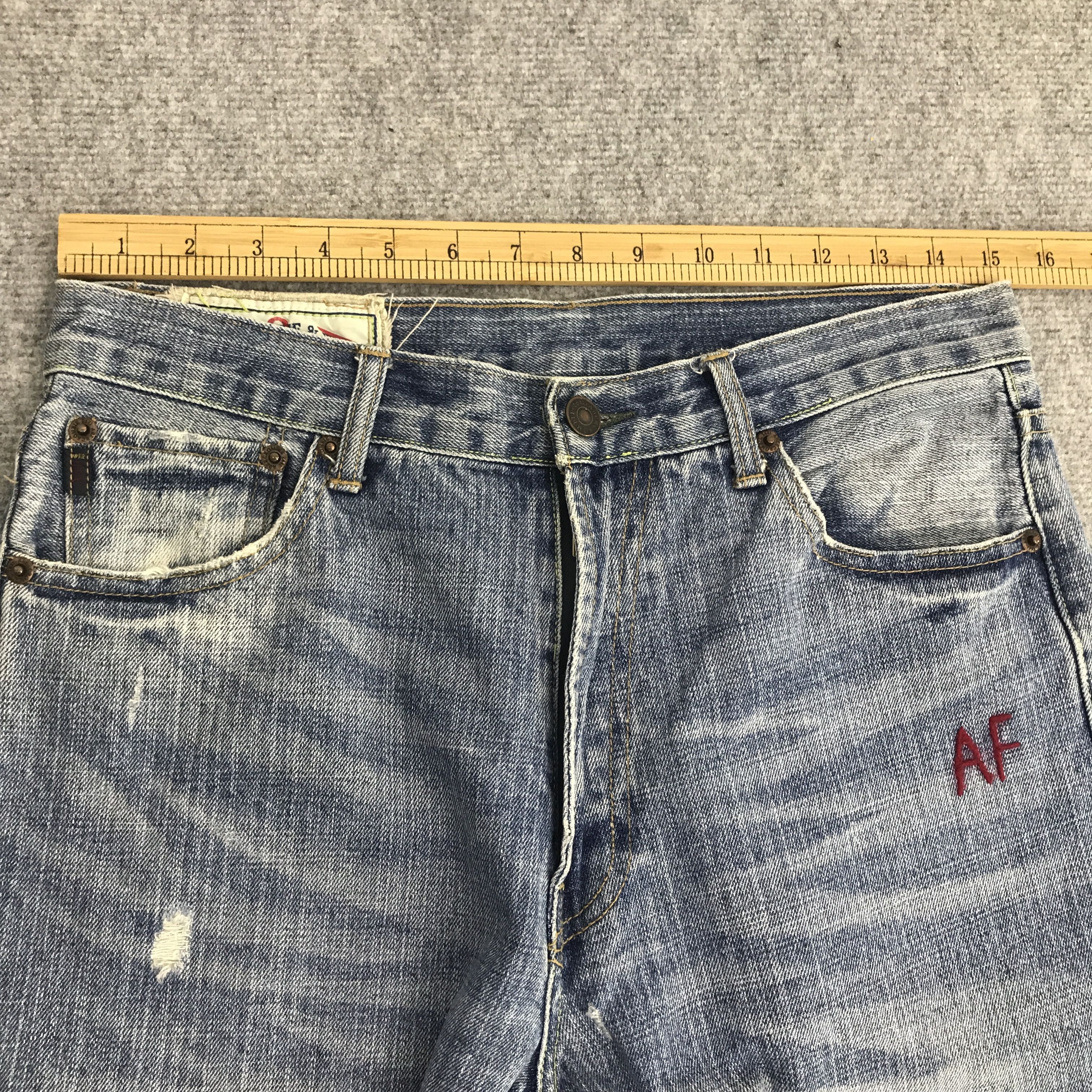 Abercrombie & Fitch Rare abercrombie & fitch distressed style japan denim pants Size US 30 / EU 46 - 7 Thumbnail