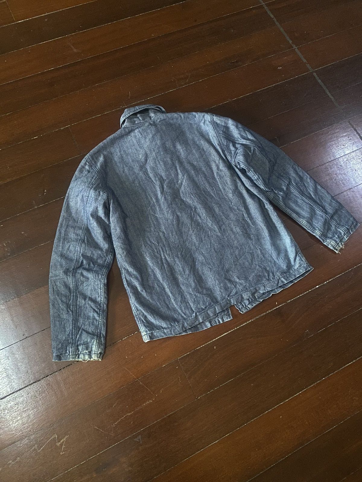 Warehouse Fire 🔥 FULL COUNT denim jacket double pocket heavy jacket Size US L / EU 52-54 / 3 - 18 Thumbnail