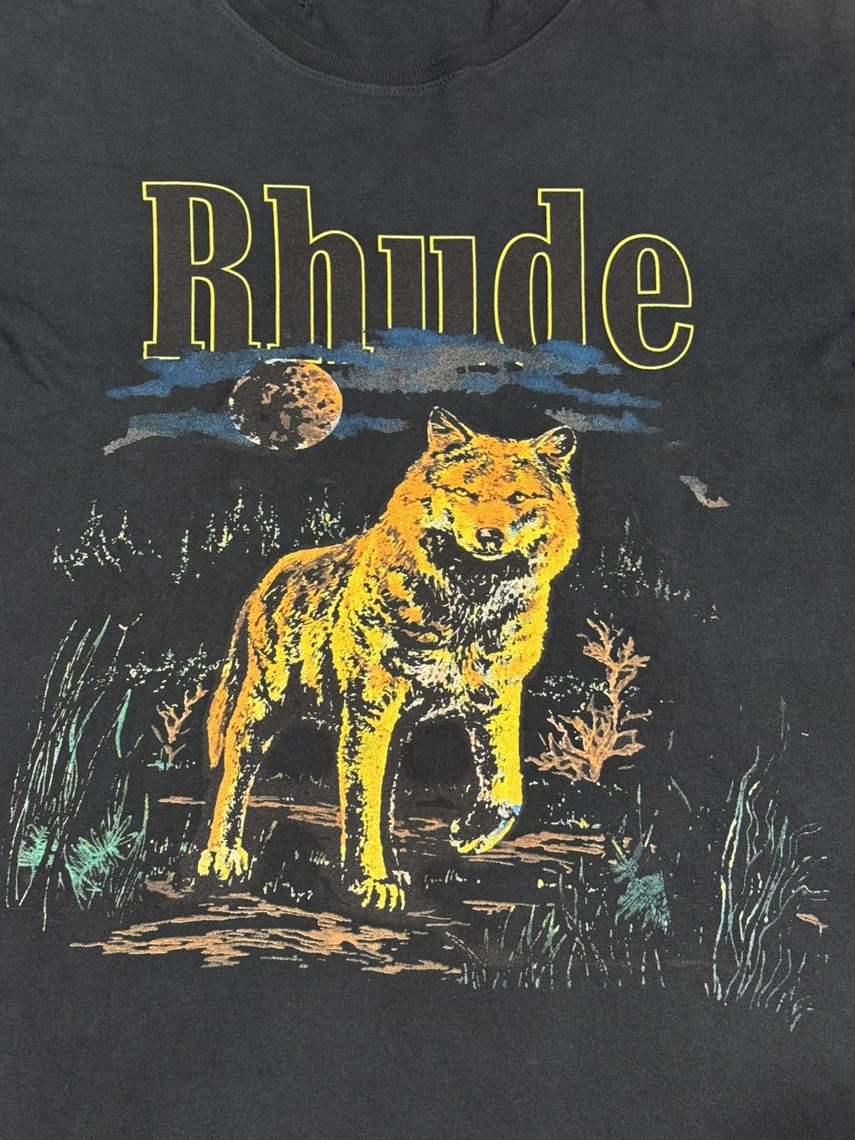 Rhude RARE Rhude Wolf Tee Star Logo Black Size US S / EU 44-46 / 1 - 5 Thumbnail