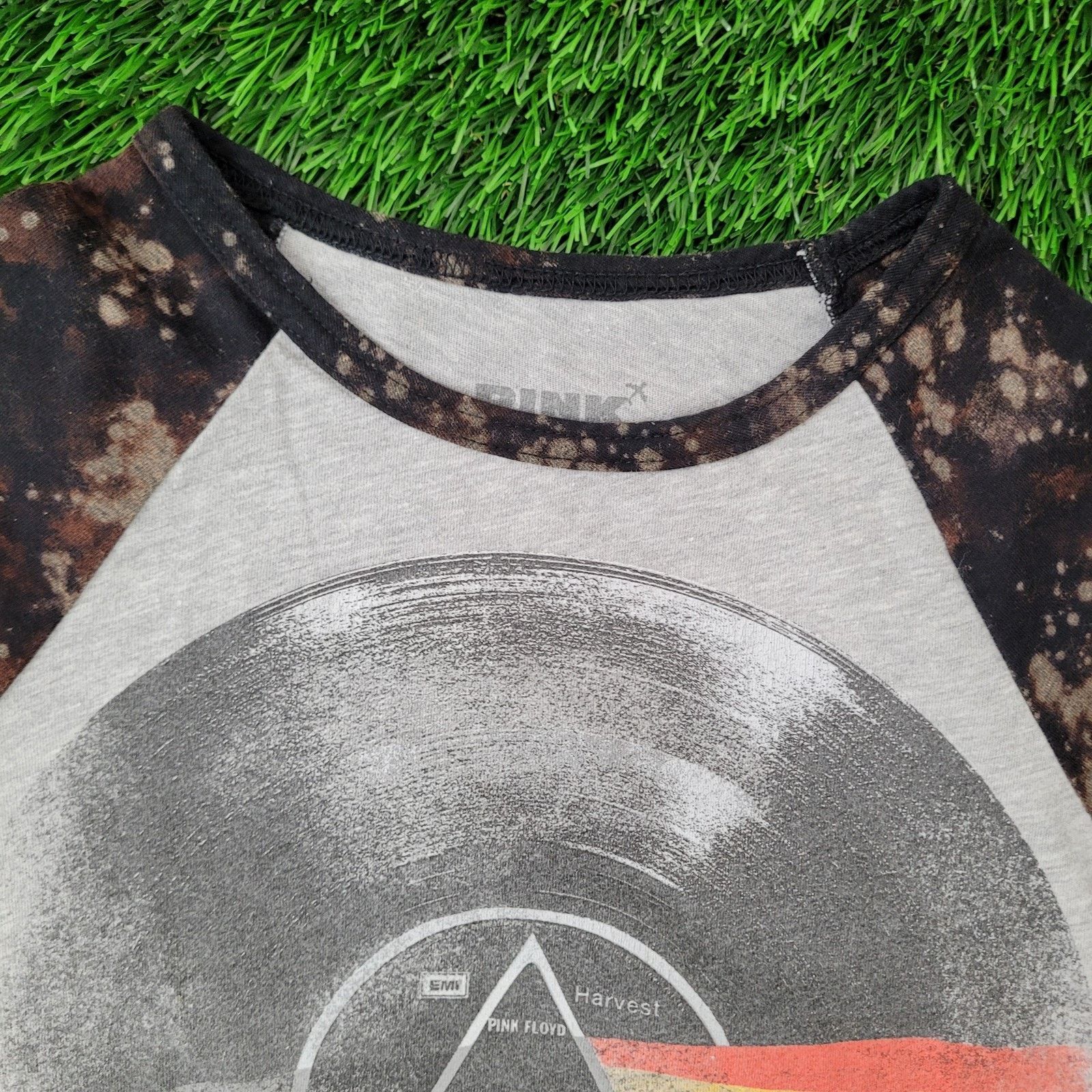 Pink Floyd Pink-Floyd Raglan Baseball Tee Shirt Womens 2XS/XS 16x24 Size XXS / US 00 / IT 34 - 2 Thumbnail