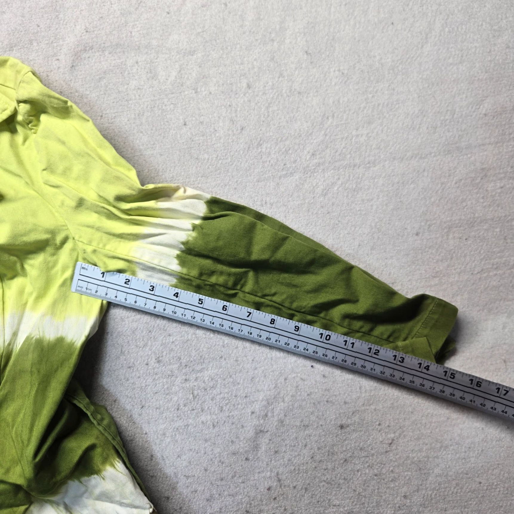 Vintage INC International Concepts Jacket Women M Green Lightweight Front Clip Closure, Medium, Cotton Blend, Fall Spring Summer, Overcoat, Jacket Womens Size M / US 6-8 / IT 42-44 - 5 Thumbnail