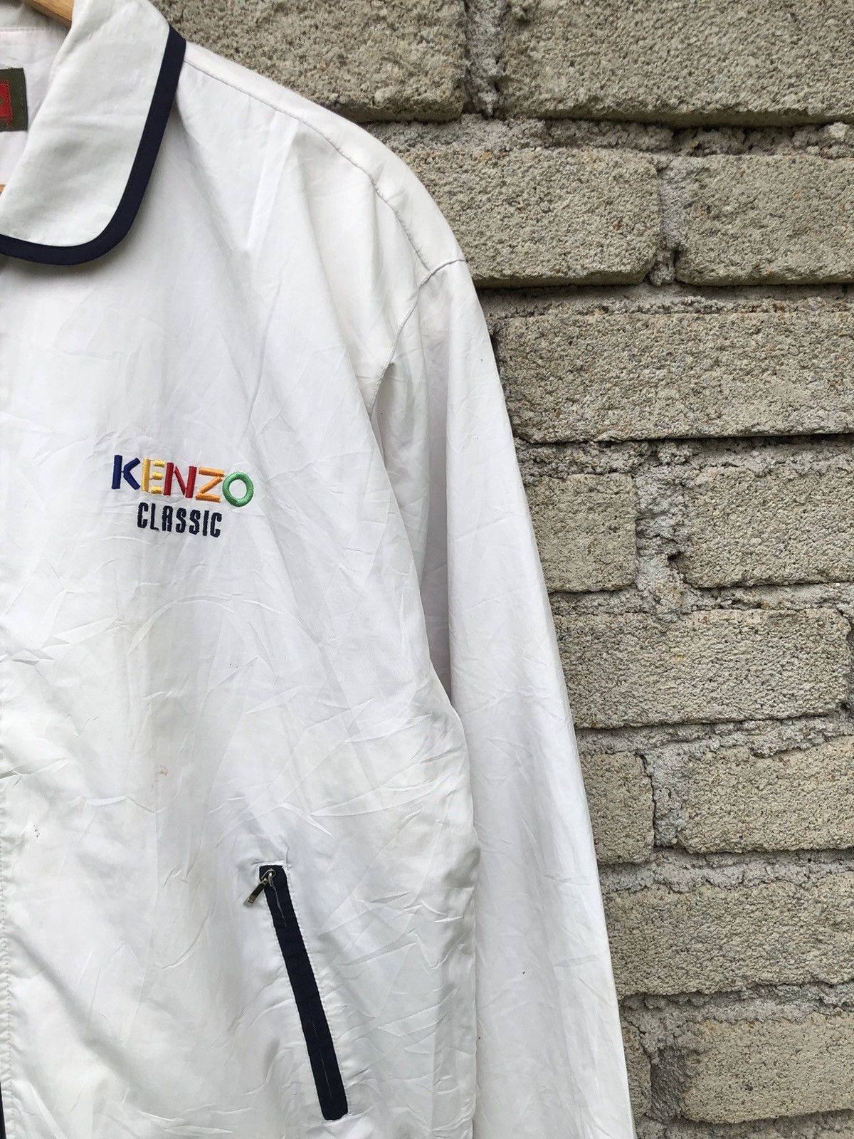 Kenzo Vintage KENZO Classic Spellout Backhit Fullzipper Jacket Size US XL / EU 56 / 4 - 12 Thumbnail