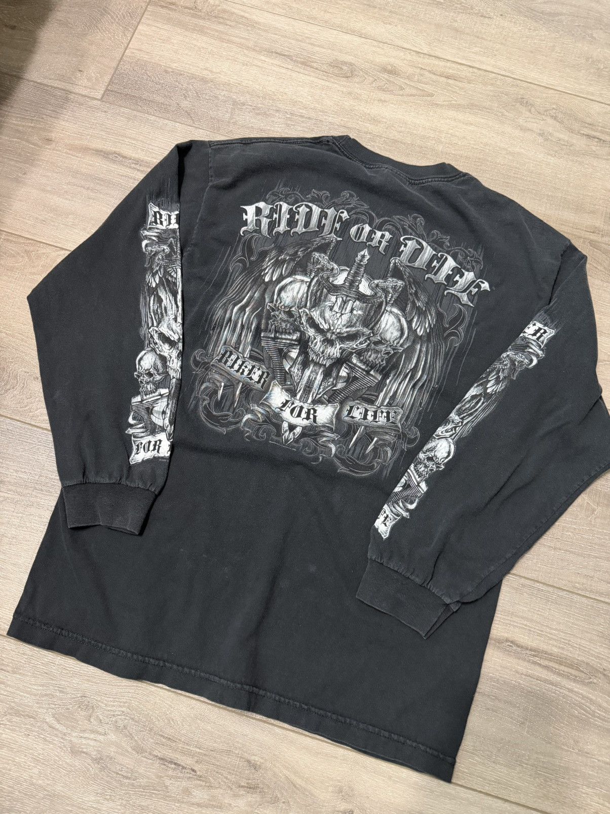 Vintage Vintage Biker Long Sleeve T-Shirt Size US M / EU 48-50 / 2 - 3 Thumbnail