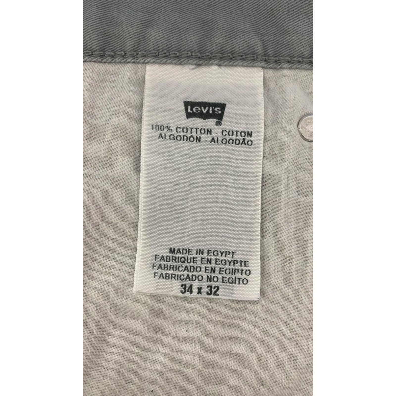 Levi's Levis 508 Pants Mens 34x32 Gray Straight Leg Casual Classic Size US 34 / EU 50 - 4 Thumbnail