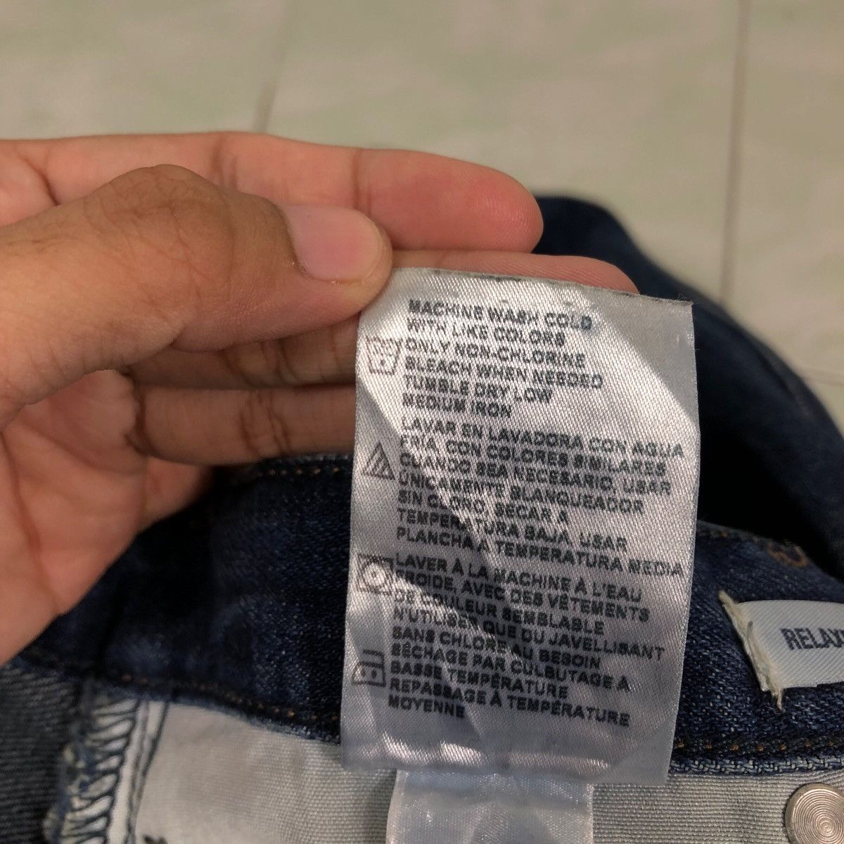 Japanese Brand 🔥Vintage Work Denim Jeans Carpenter Dickies Usa Size US 41 - 24 Thumbnail
