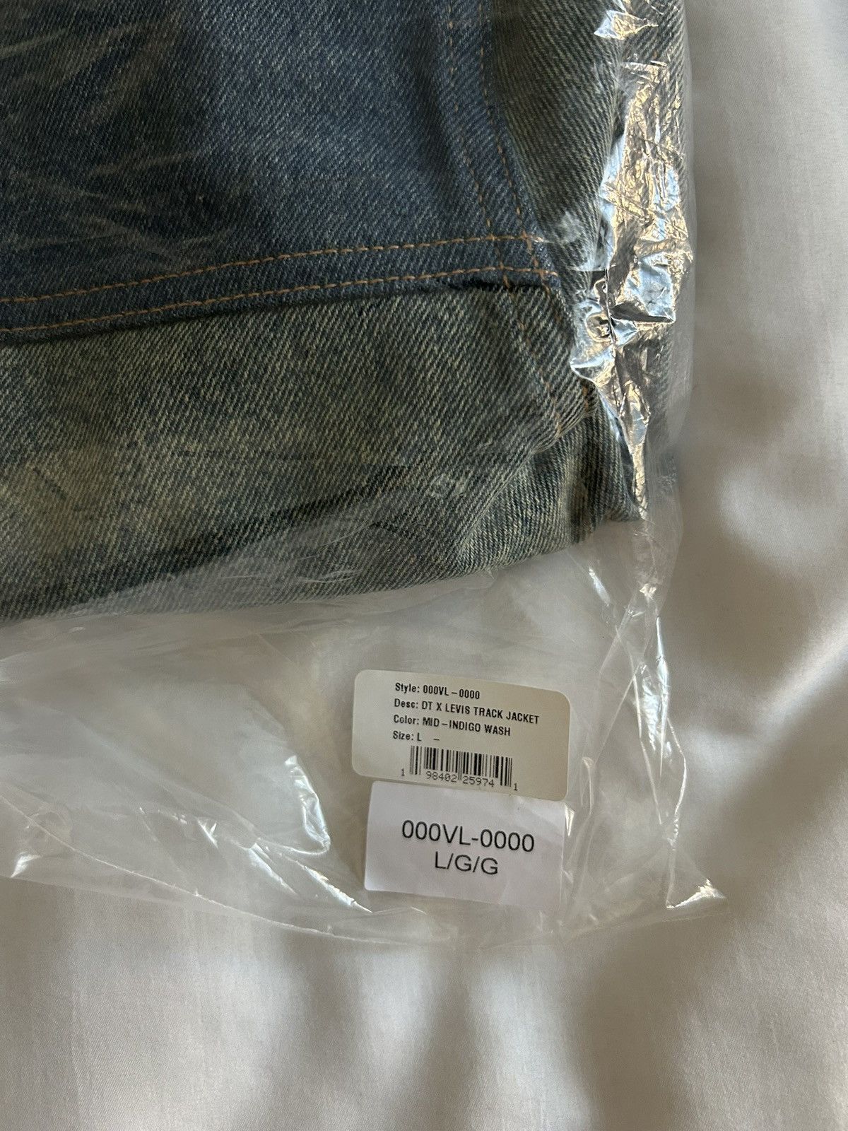 DENIM TEARS × Levi's Denim Tears Levis Denim Track Jacket Cotton Fleur De-Lis Size US L / EU 52-54 / 3 - 12 Thumbnail