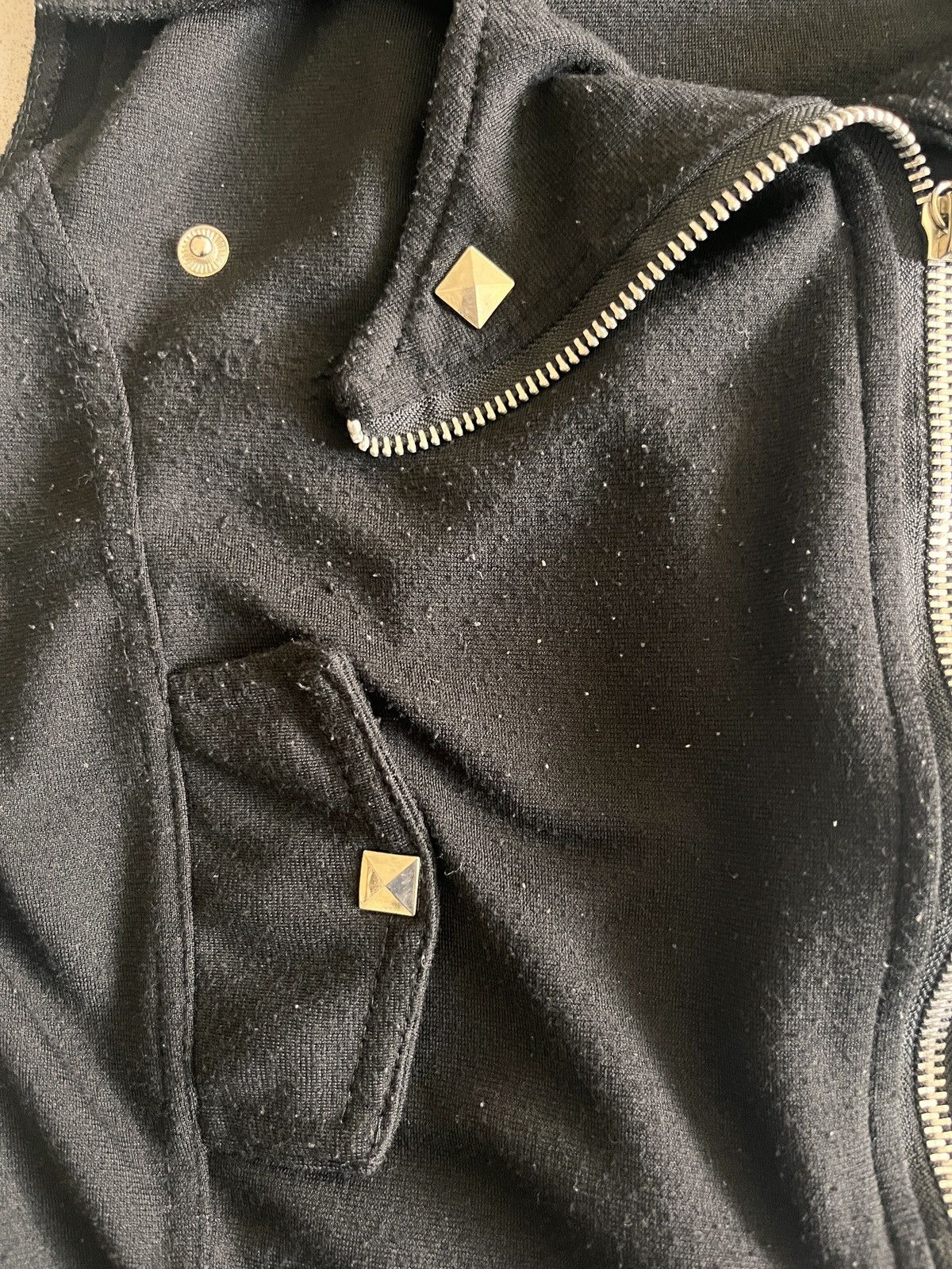 Vintage Black studded vest Size S / US 4 / IT 40 - 2 Thumbnail