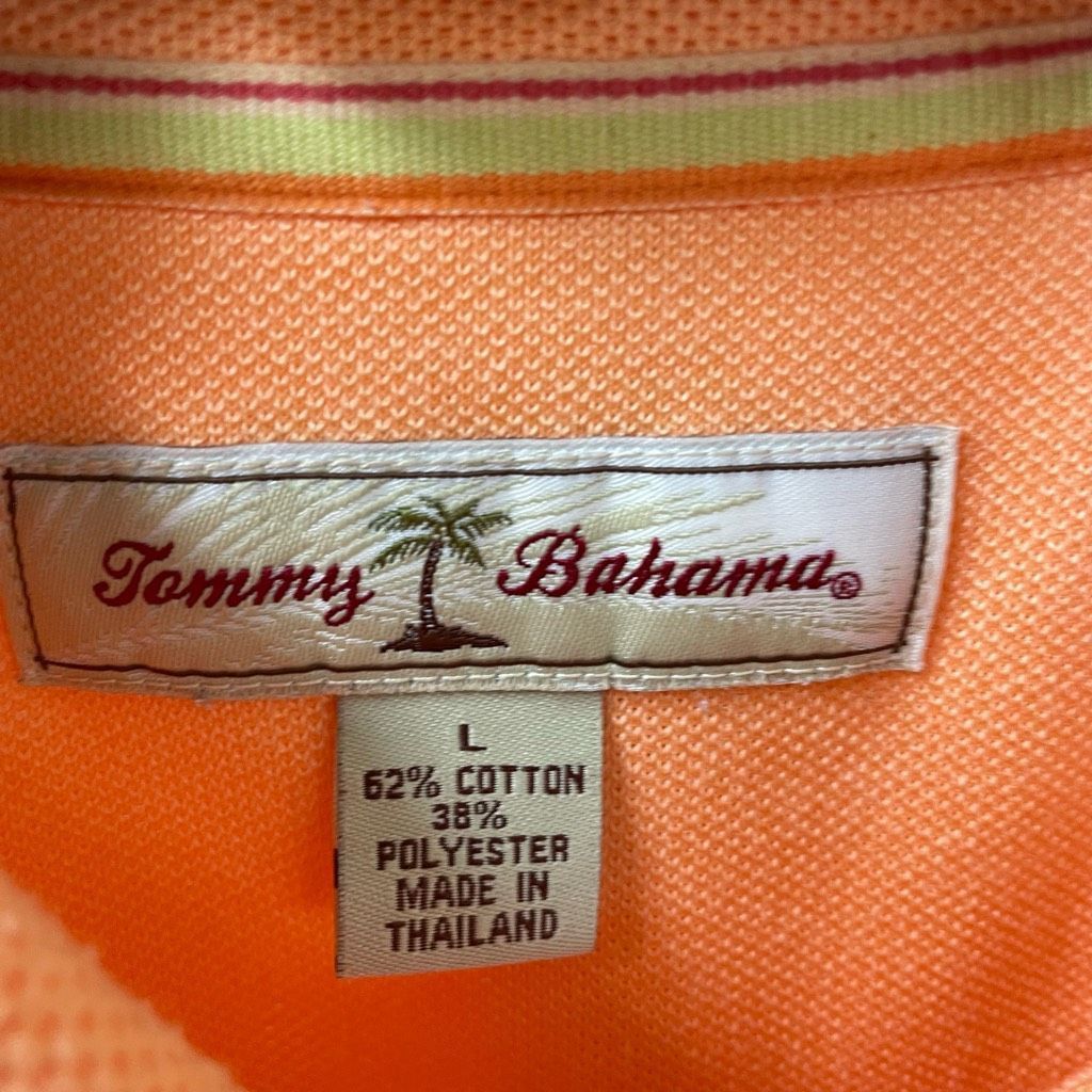 Tommy Bahama Tommy Bahama Orange Sherbet Polo Golf Shirt L Size US L / EU 52-54 / 3 - 6 Thumbnail