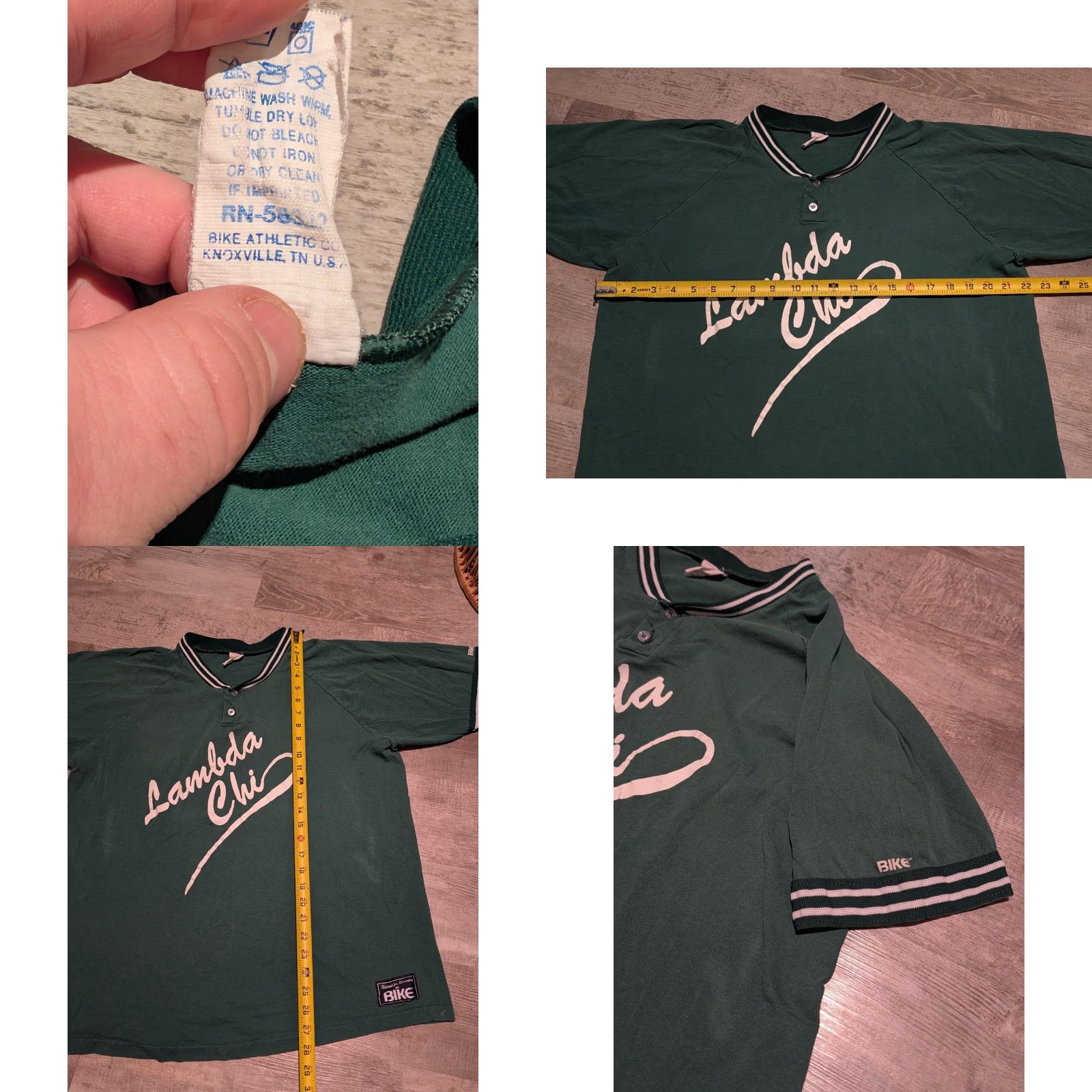 Vintage VINTAGE Bike Athletic Polo Shirt Collared Tee USA Made Green XL 80s Mens Size US XL / EU 56 / 4 - 8 Thumbnail