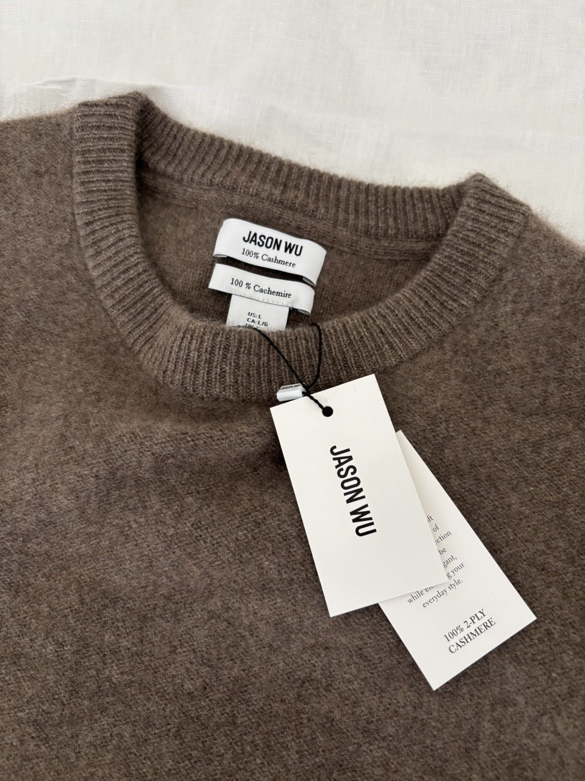 Other NWT Jason Wu 100% Cashmere 2-Ply Crewneck Men L Size US L / EU 52-54 / 3 - 18 Thumbnail