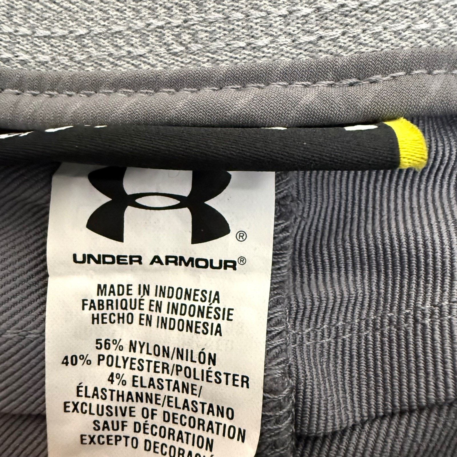 Under Armour Under Armour Mens Golf Pants Gray Pinstripe Match Play 36x34 Size US 36 / EU 52 - 3 Thumbnail