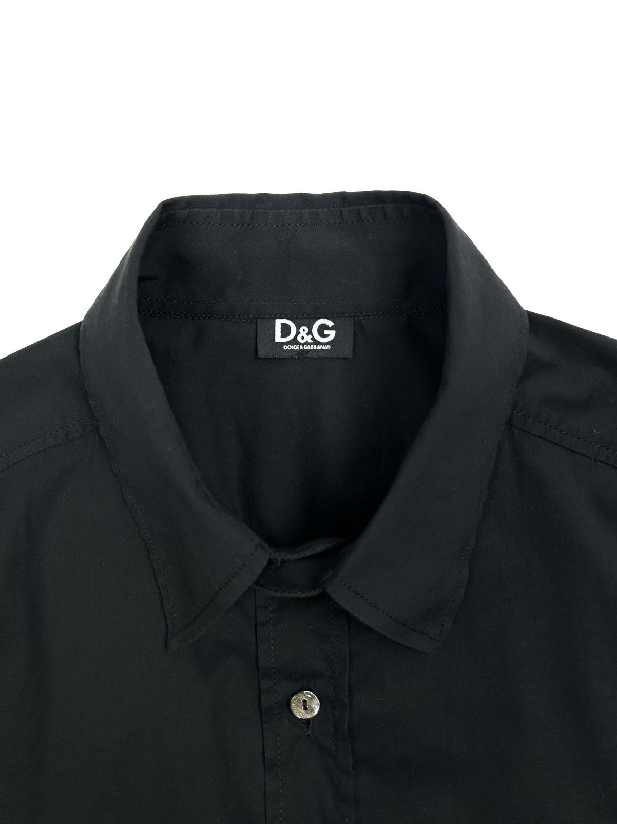 Dolce & Gabbana Vintage DOLCE & GABANNA Short Sleeve Shirt Black Archive Y2K Size US L / EU 52-54 / 3 - 9 Thumbnail