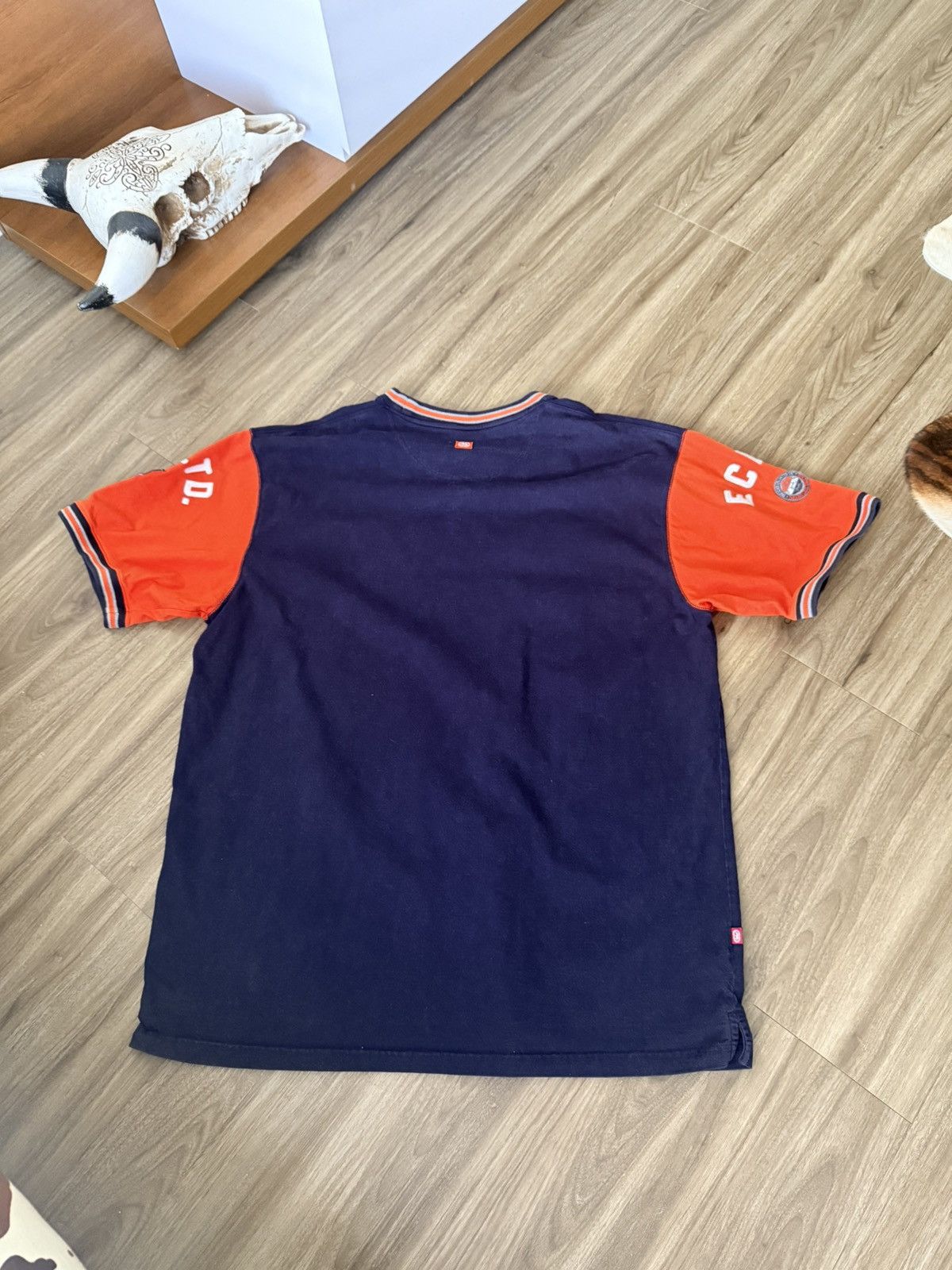 Ecko Unltd. Vintage Y2K Ecko Unltd Unlimited Knit Shirt 2XL Blue Orange Size US XXL / EU 58 / 5 - 6 Thumbnail
