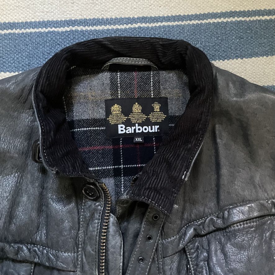 Barbour BARBOUR INTERNATIONAL Lined Leather Jacket Size US XXL / EU 58 / 5 - 8 Thumbnail
