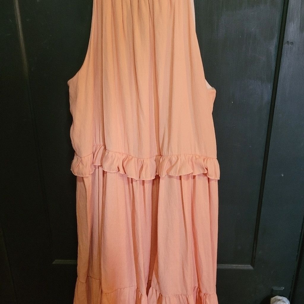LSDworldpeace Peach Love, peach dress, NWT, Size 26w Size 4XL / US 24-26 - 7 Thumbnail