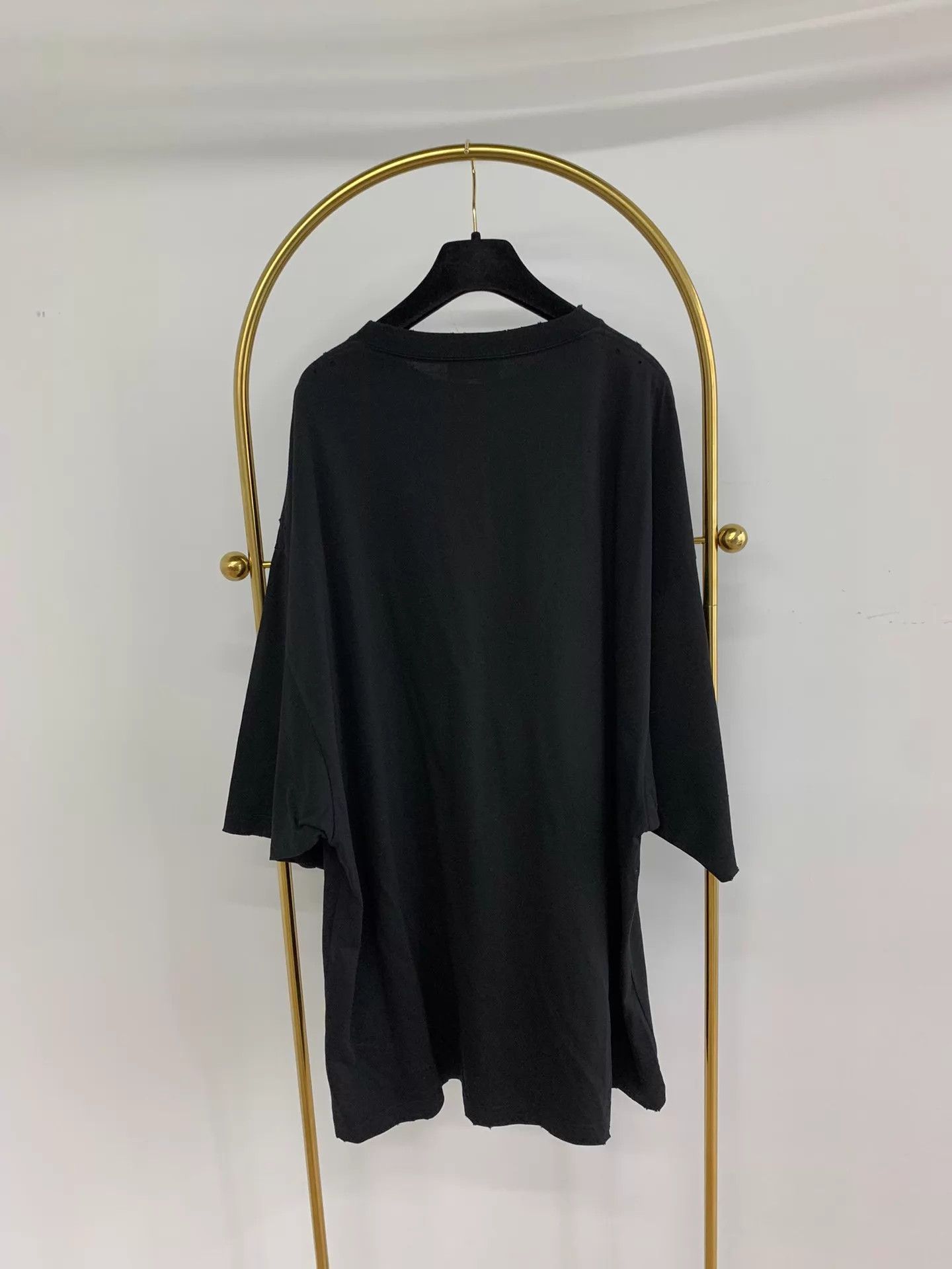 Balenciaga BALENCIAGA FREE Logo Black SS Tee M Unisex Size M / US 6-8 / IT 42-44 - 3 Thumbnail