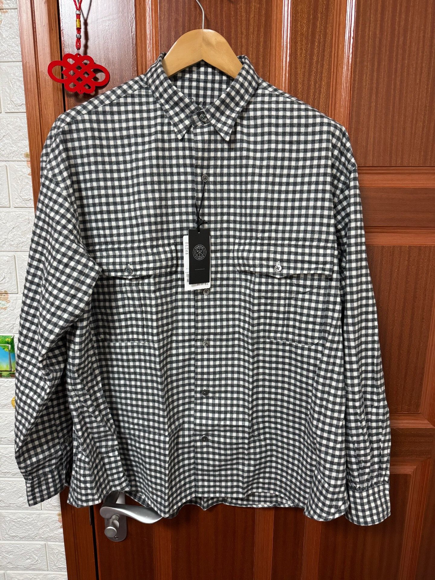 Porter Classic Porter Classic Flannel Gingham Shirt Size US L / EU 52-54 / 3 - 1 Thumbnail