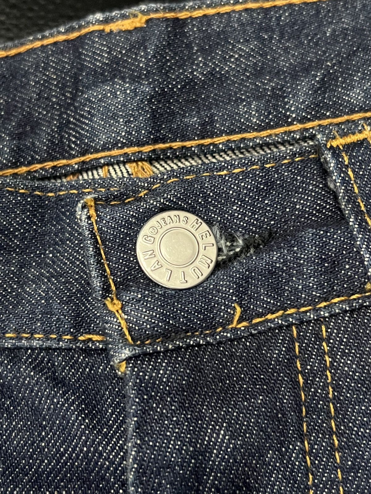 Helmut Lang Helmut Lang 1998 “Italian Cut” Straight Leg Raw Denim Jeans Size US 26 / EU 42 - 6 Thumbnail