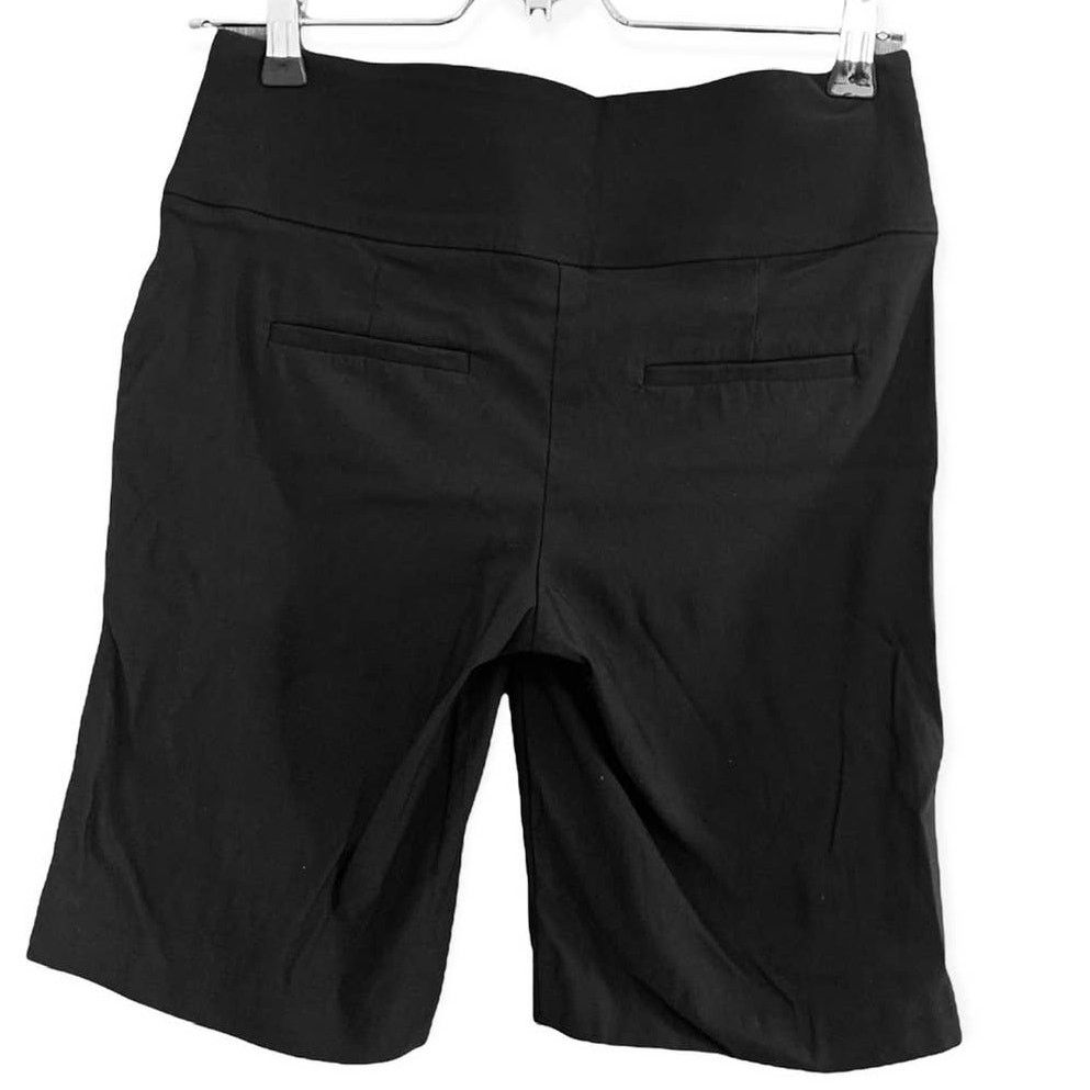 Apt. 9 Apt. 9 4 Pull On Casual Bermuda Shorts Blk Stretch Mid-rise Size 27" / US 4 / IT 40 - 2 Thumbnail