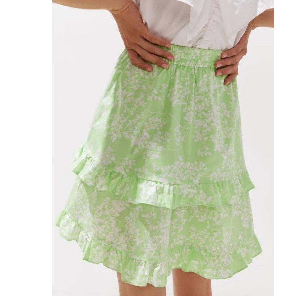 Anthropologie New Peter Som for Anthropologie Ruffled Mini Skirt $140 Sz M Size 32" / US 10 / IT 46 - 4 Thumbnail