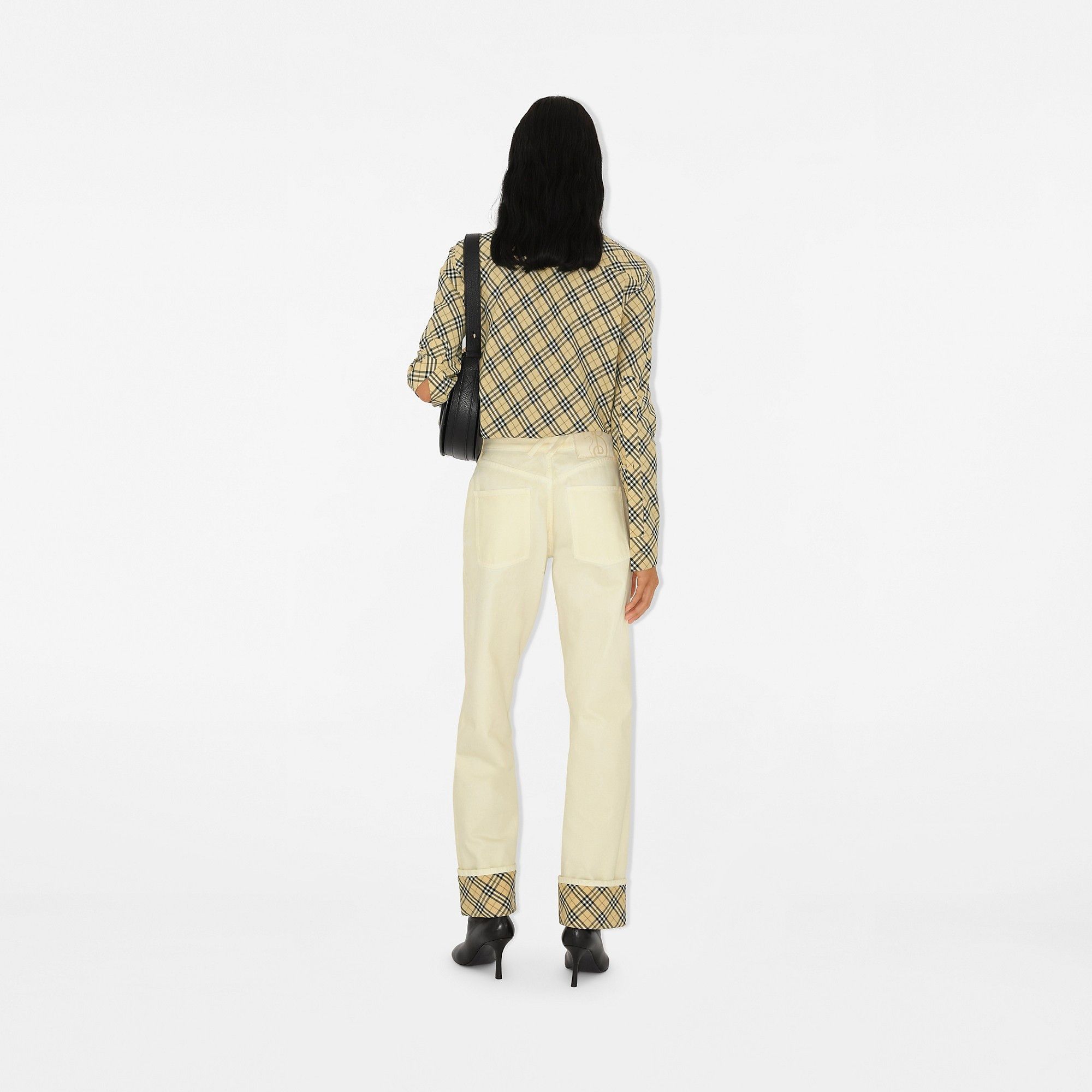 Burberry o1w1db10426 Check Cotton Shirt in Multicolor Size M / US 6-8 / IT 42-44 - 4 Thumbnail